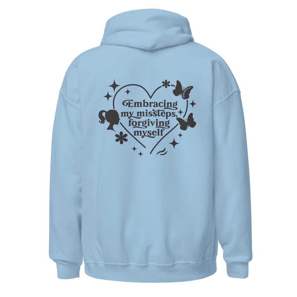 Light Blue Mental Health Hoodie | Self Love & Self Care Sweatshirt for Women - SublimeElle Self - Love