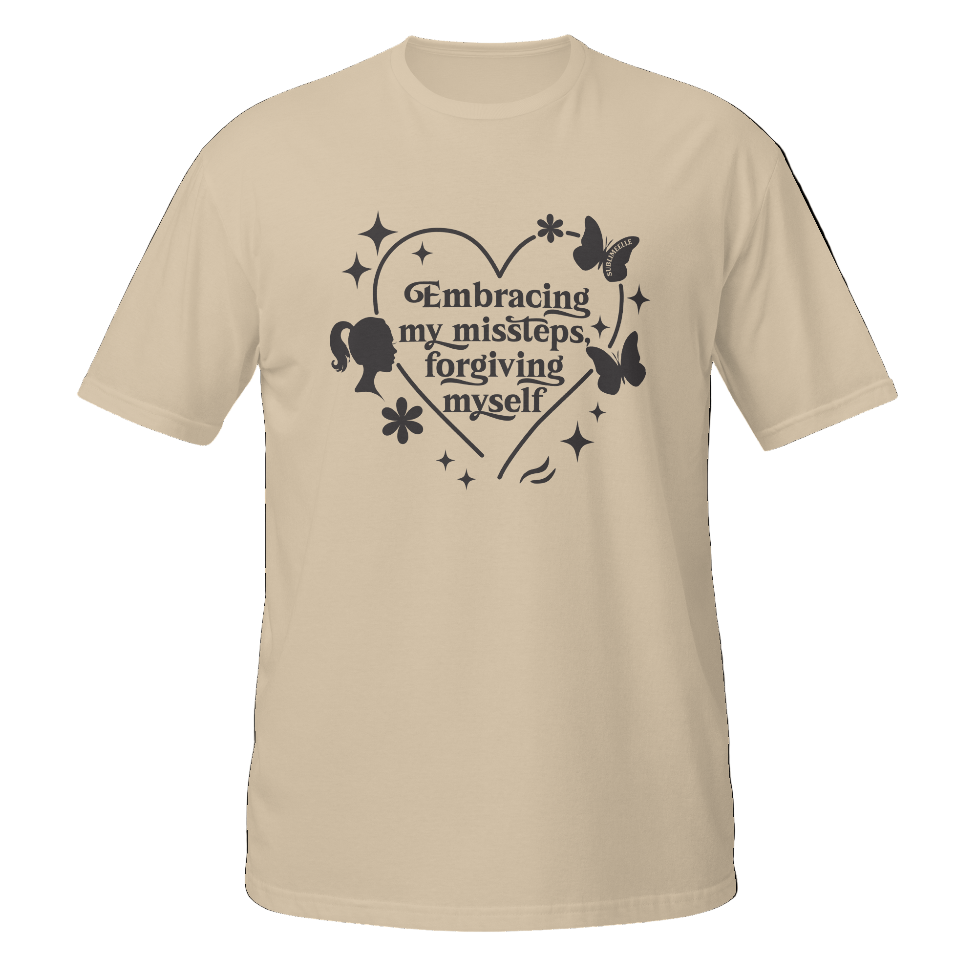 Beige T-Shirt Self - Love For Women - SublimeElle Self - Love