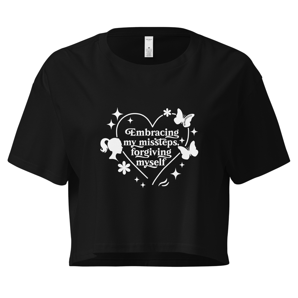 Black Crop Top| Self - Compassion - SublimeElle Self - Love