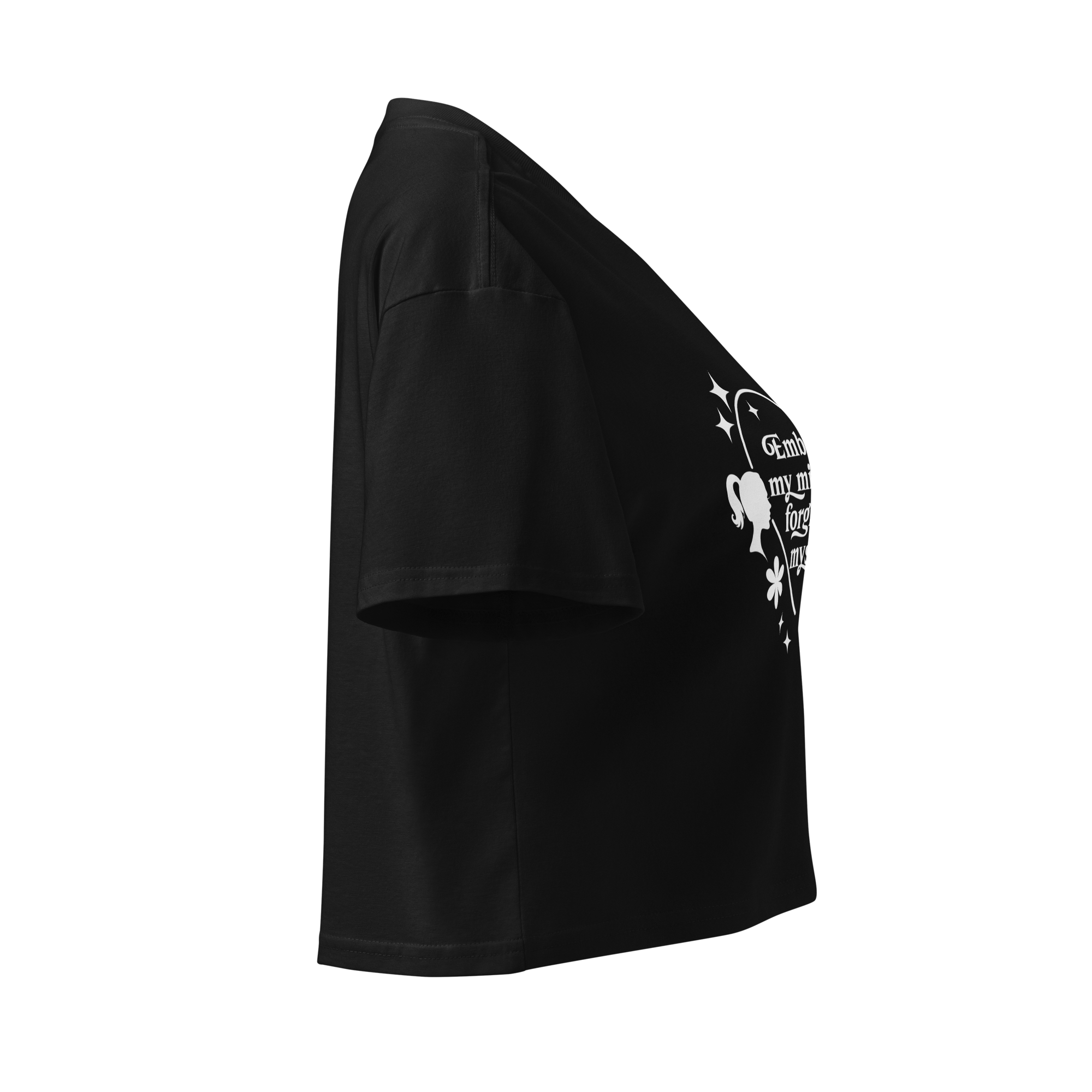 Black Crop Top| Self - Compassion - SublimeElle Self - Love