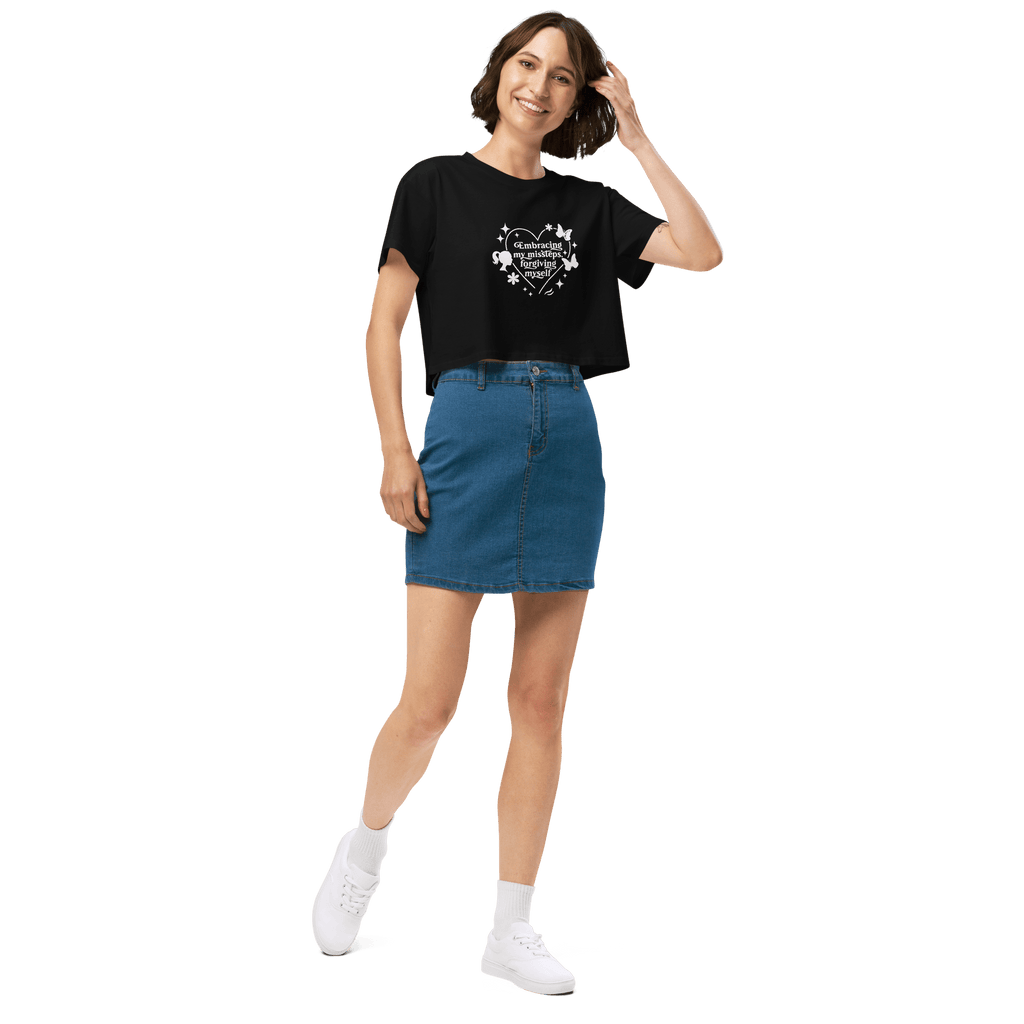 Black Crop Top| Self - Compassion - SublimeElle Self - Love