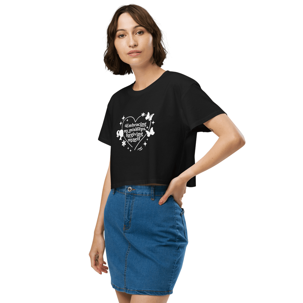 Black Crop Top| Self - Compassion - SublimeElle Self - Love