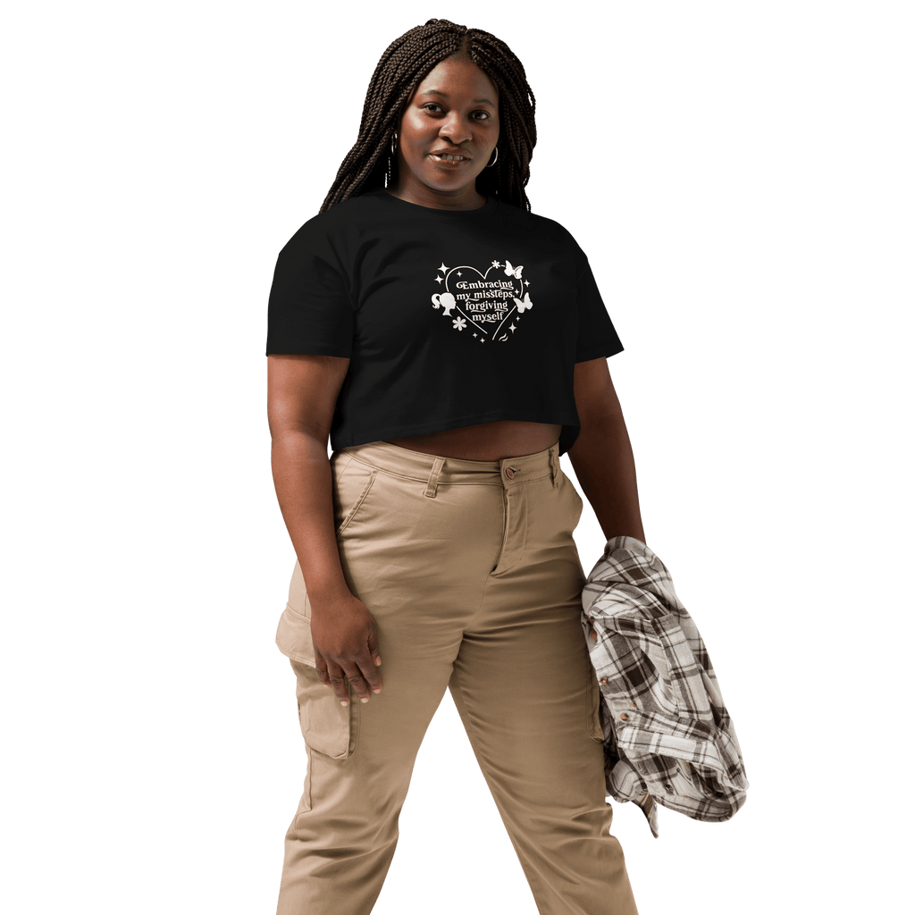 Black Crop Top| Self - Compassion - SublimeElle Self - Love