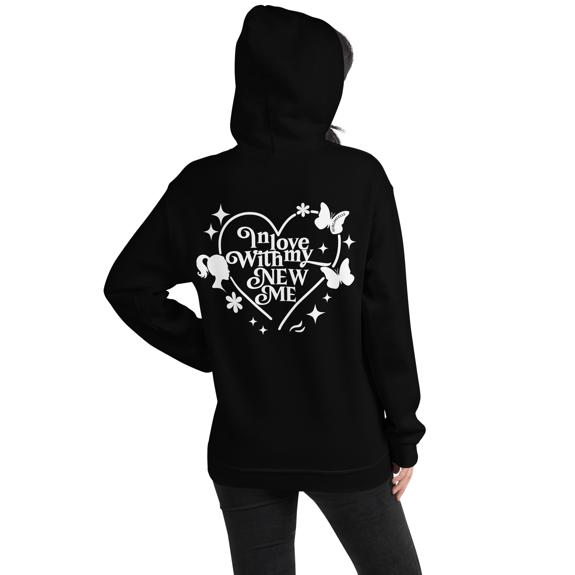 Black Hoodie – Self - Love & Empowerment Hoodie for Women & Men - SublimeElle Self - Love