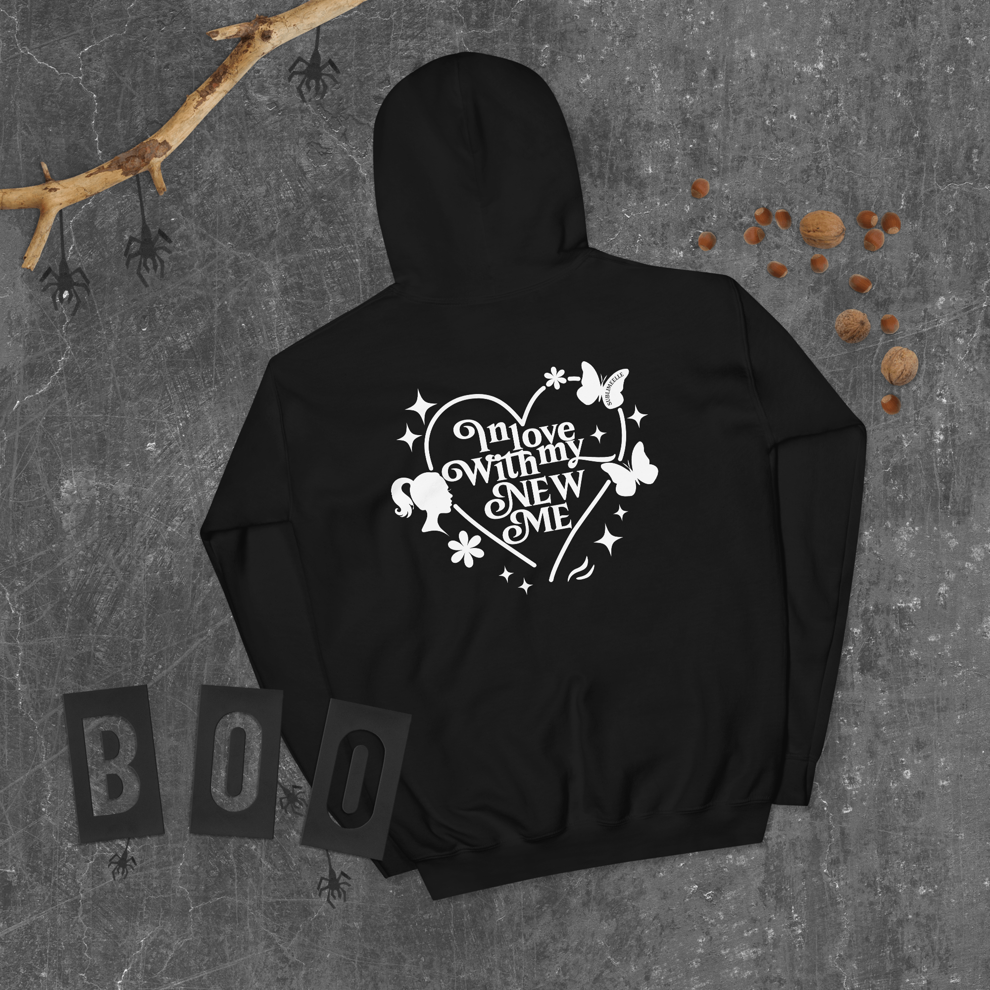 Black Hoodie – Self - Love & Empowerment Hoodie for Women & Men - SublimeElle Self - Love