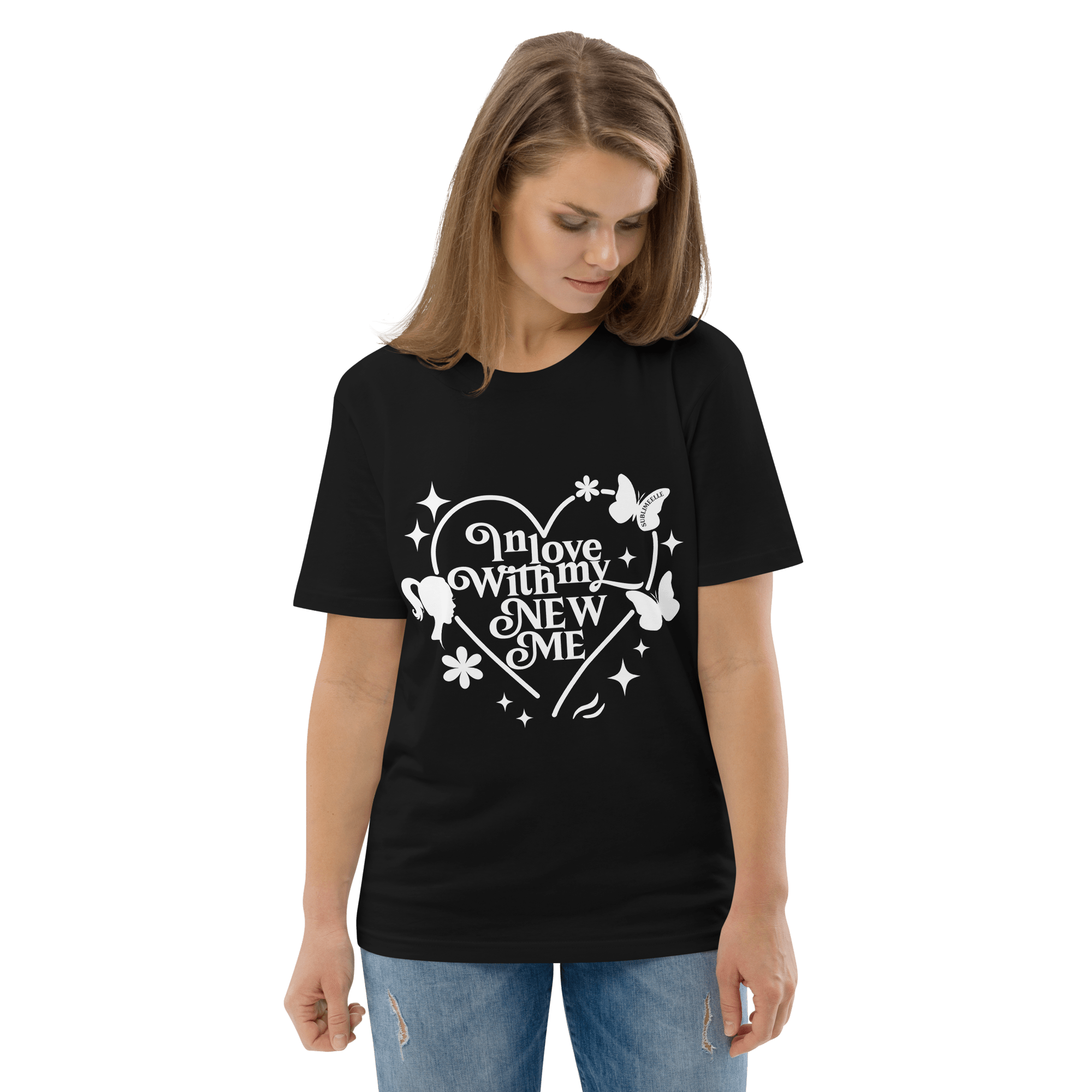 Black T-Shirt Black Self - love Quote - SublimeElle Self - Love