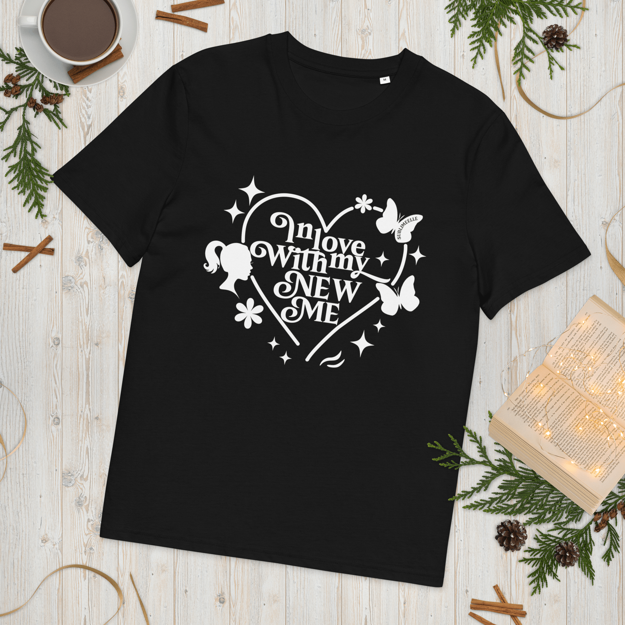 Black T-Shirt Black Self - love Quote - SublimeElle Self - Love