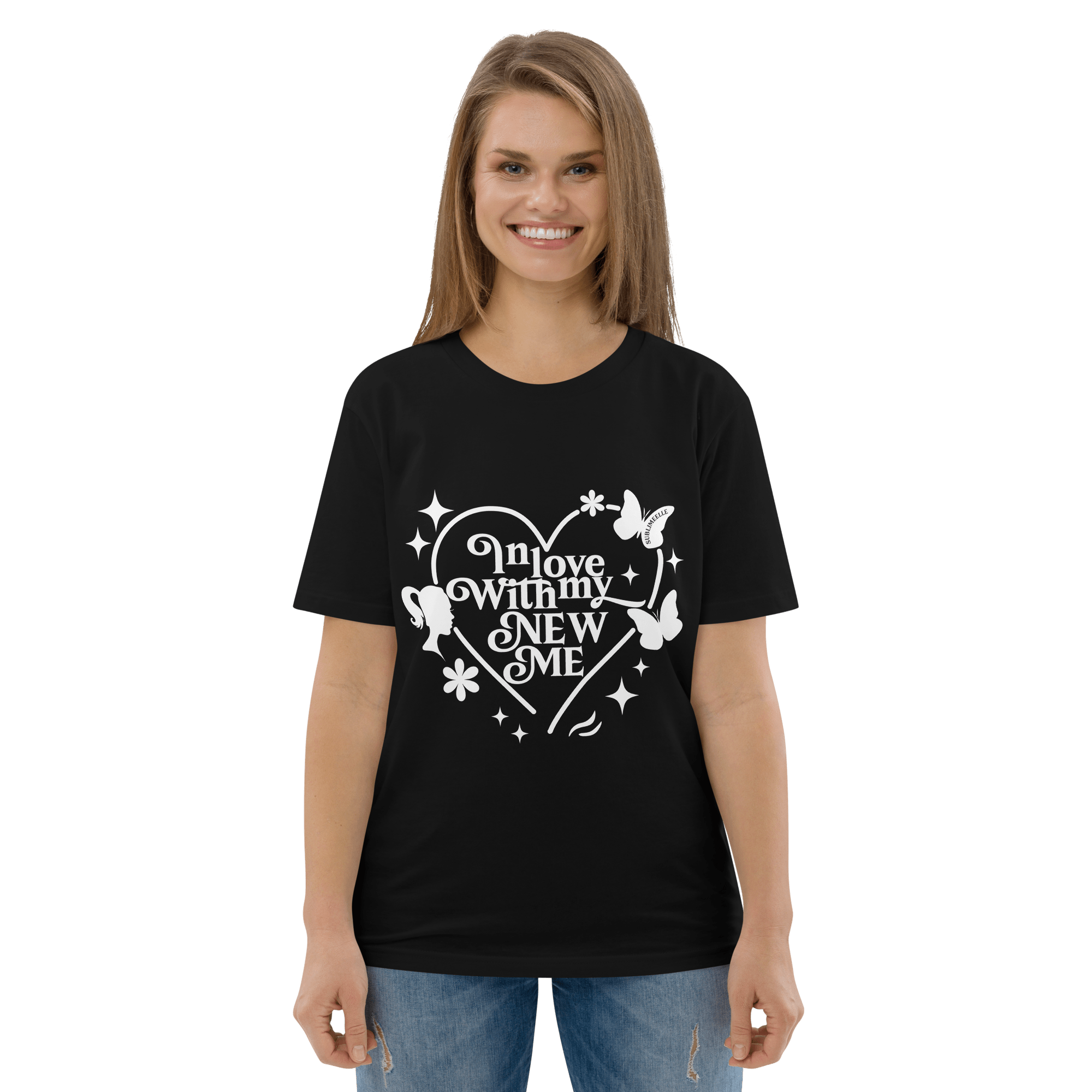 Black T-Shirt Black Self - love Quote - SublimeElle Self - Love