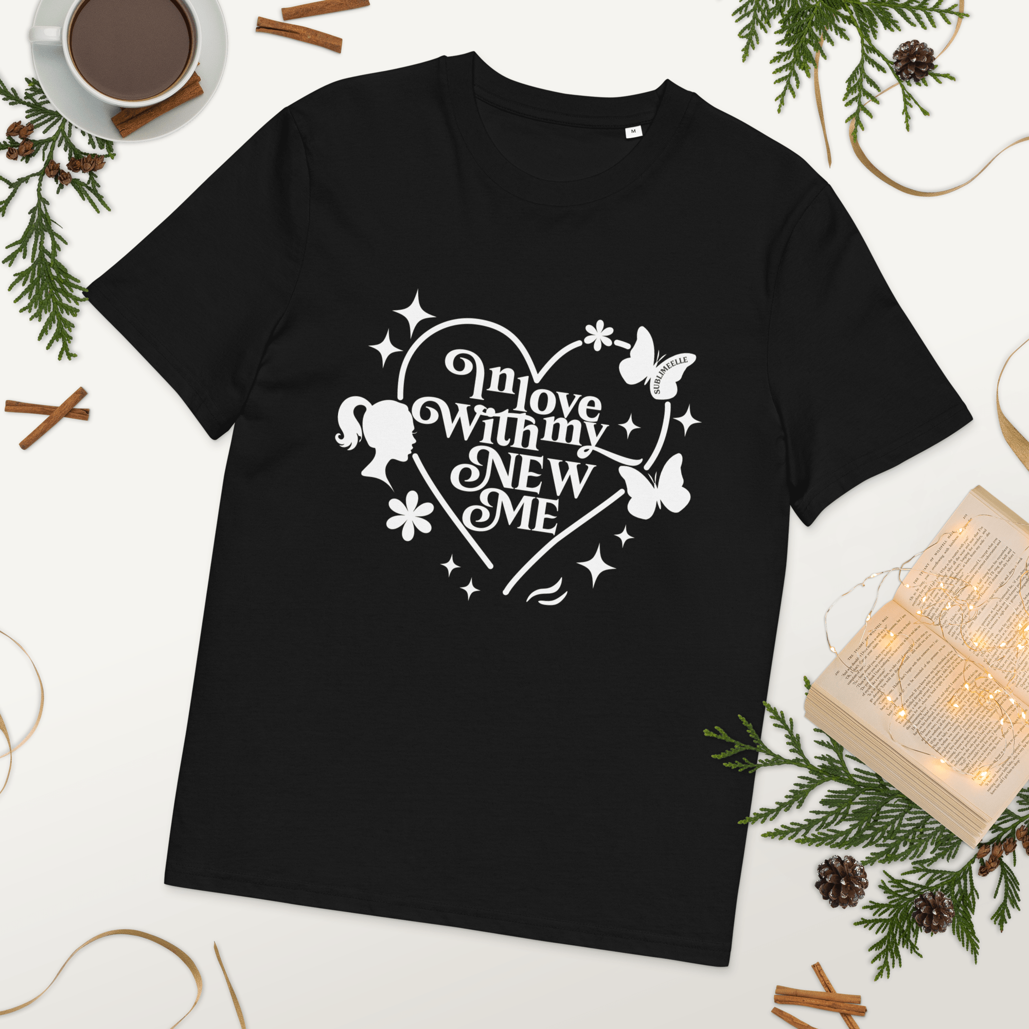 Black T-Shirt Black Self - love Quote - SublimeElle Self - Love