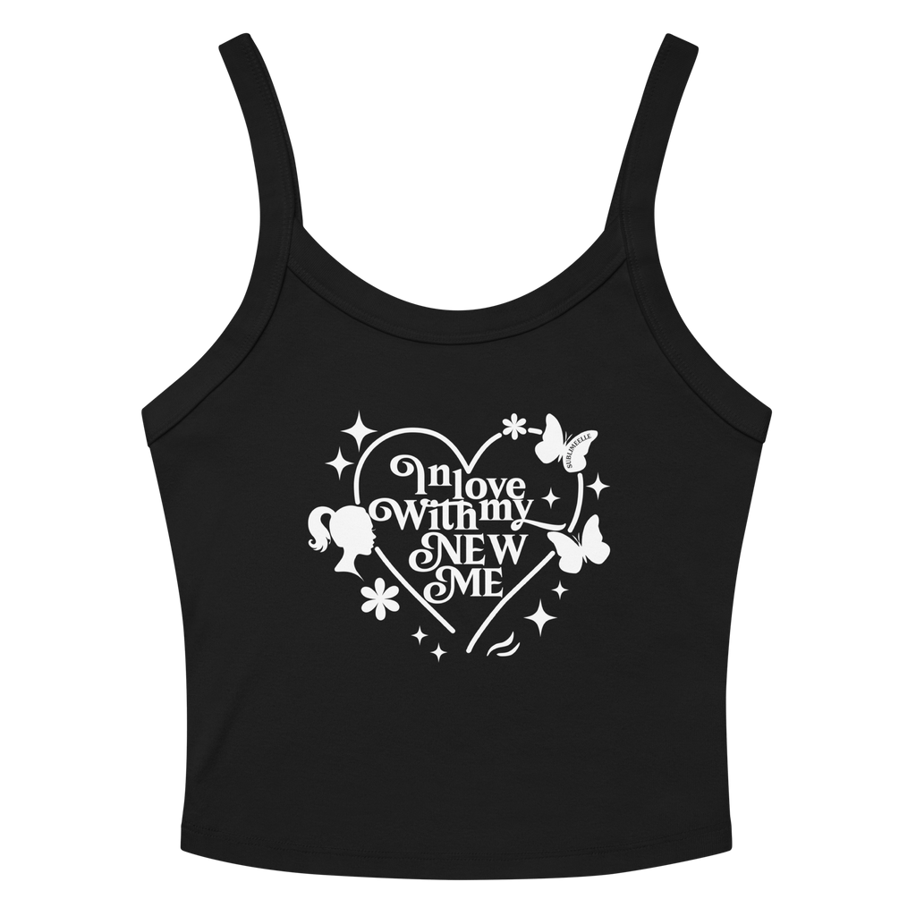 Black Tank Top Ribbed– Self Love & Empowerment Tee with positive quote - SublimeElle Self - Love