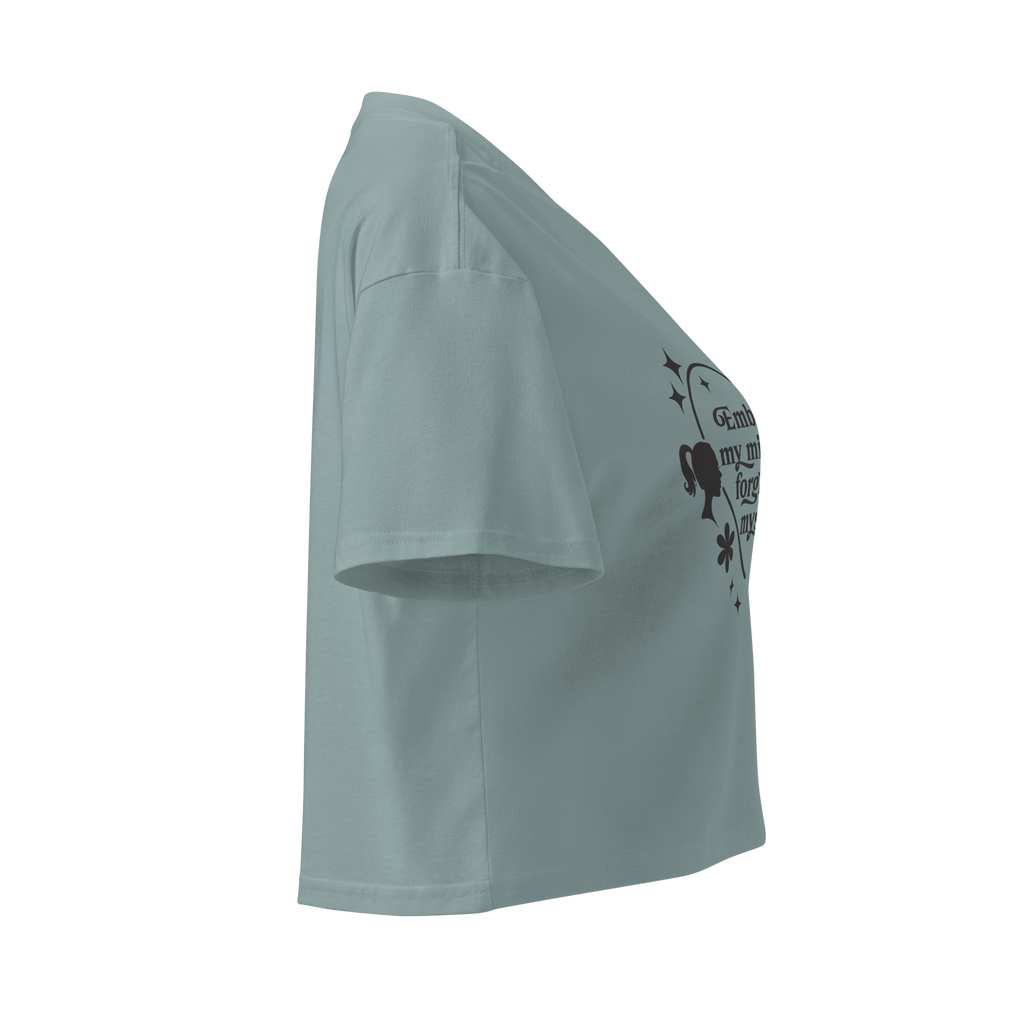 Blue Crop Top Self - Love – Self - Love & Forgiveness Quote - SublimeElle Self - Love