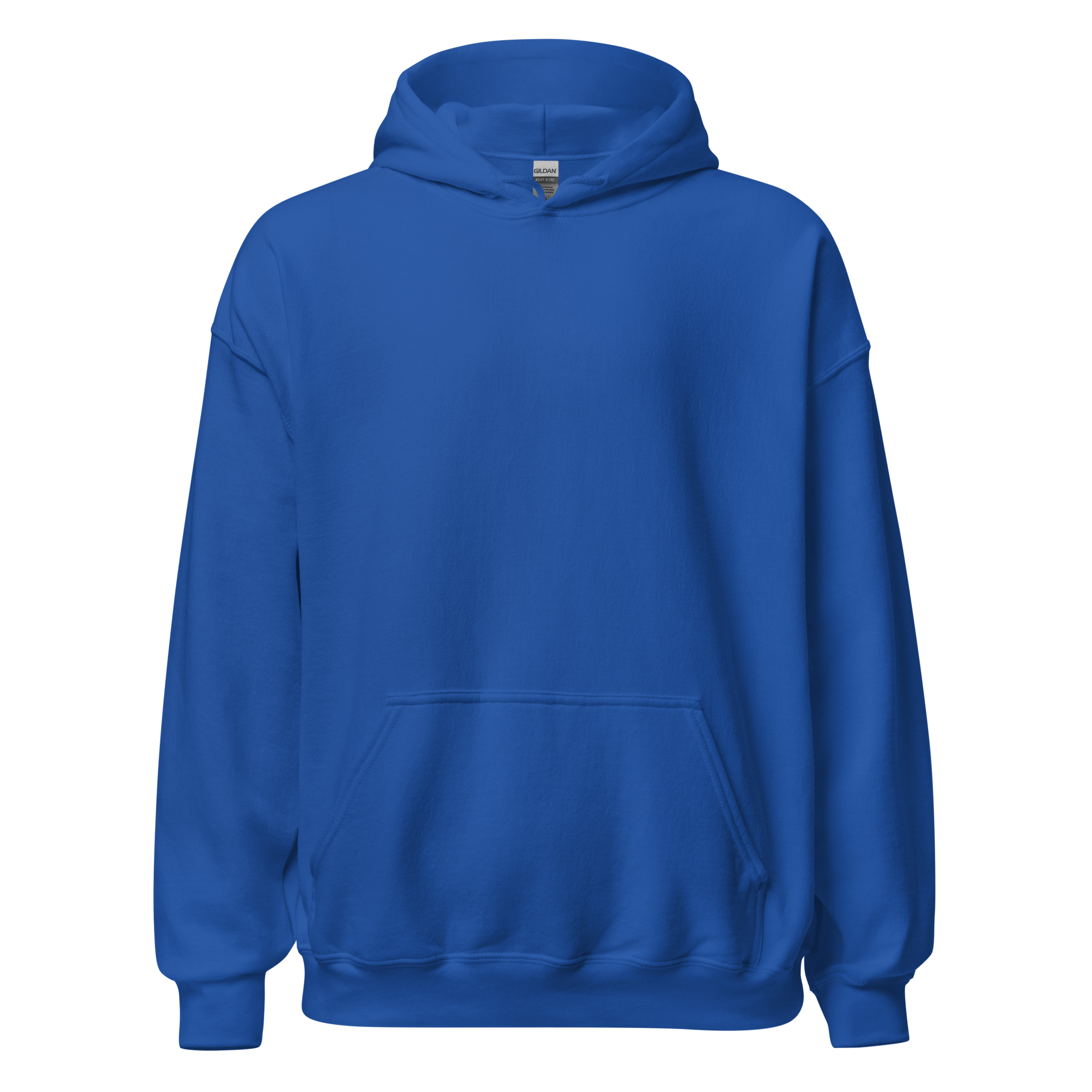 Front view of blue hoodie with a clean, plain front side- SublimeElle Self - Love