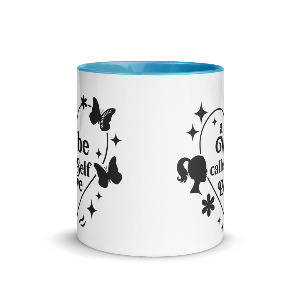 Blue Mug | Blue Interior | Self - Care Affirmation Cup - SublimeElle Self - Love