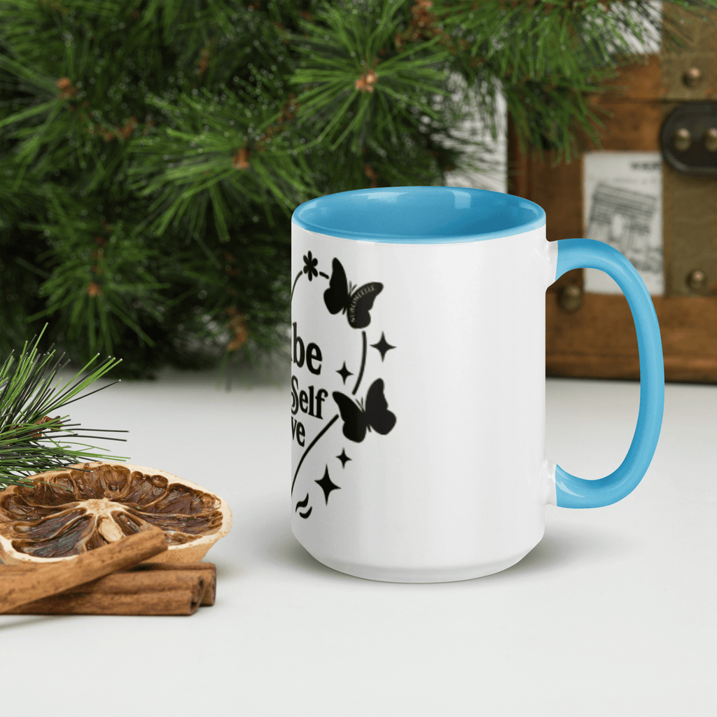 Blue Mug | Blue Interior | Self - Care Affirmation Cup - SublimeElle Self - Love