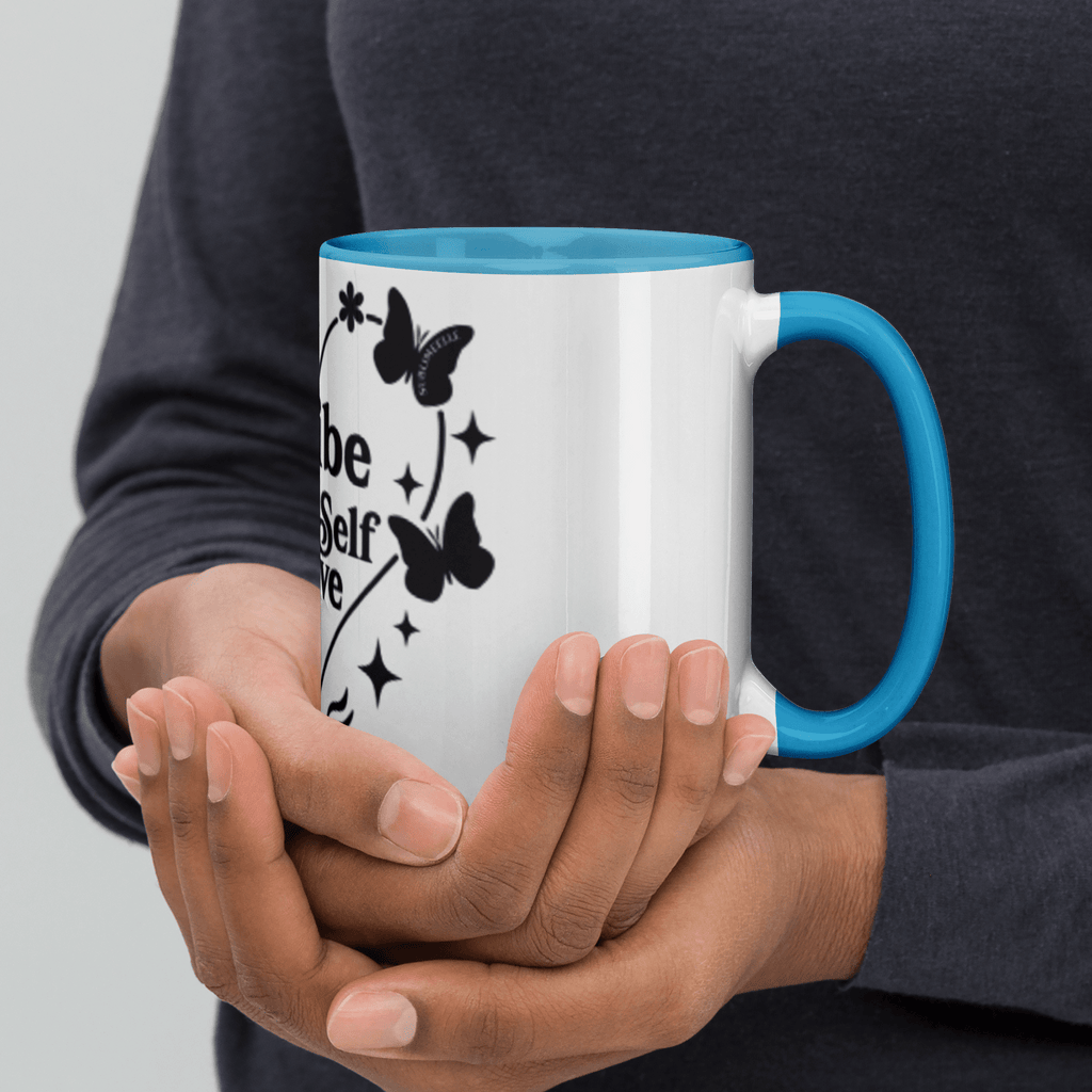 Blue Mug | Blue Interior | Self - Care Affirmation Cup - SublimeElle Self - Love