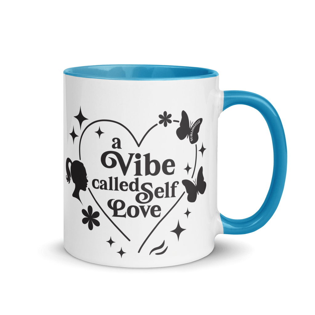 Blue Mug | Blue Interior | Self - Care Affirmation Cup - SublimeElle Self - Love