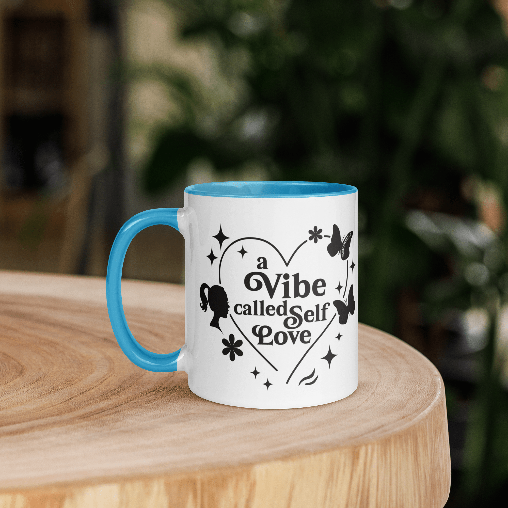 Blue Mug | Blue Interior | Self - Care Affirmation Cup - SublimeElle Self - Love