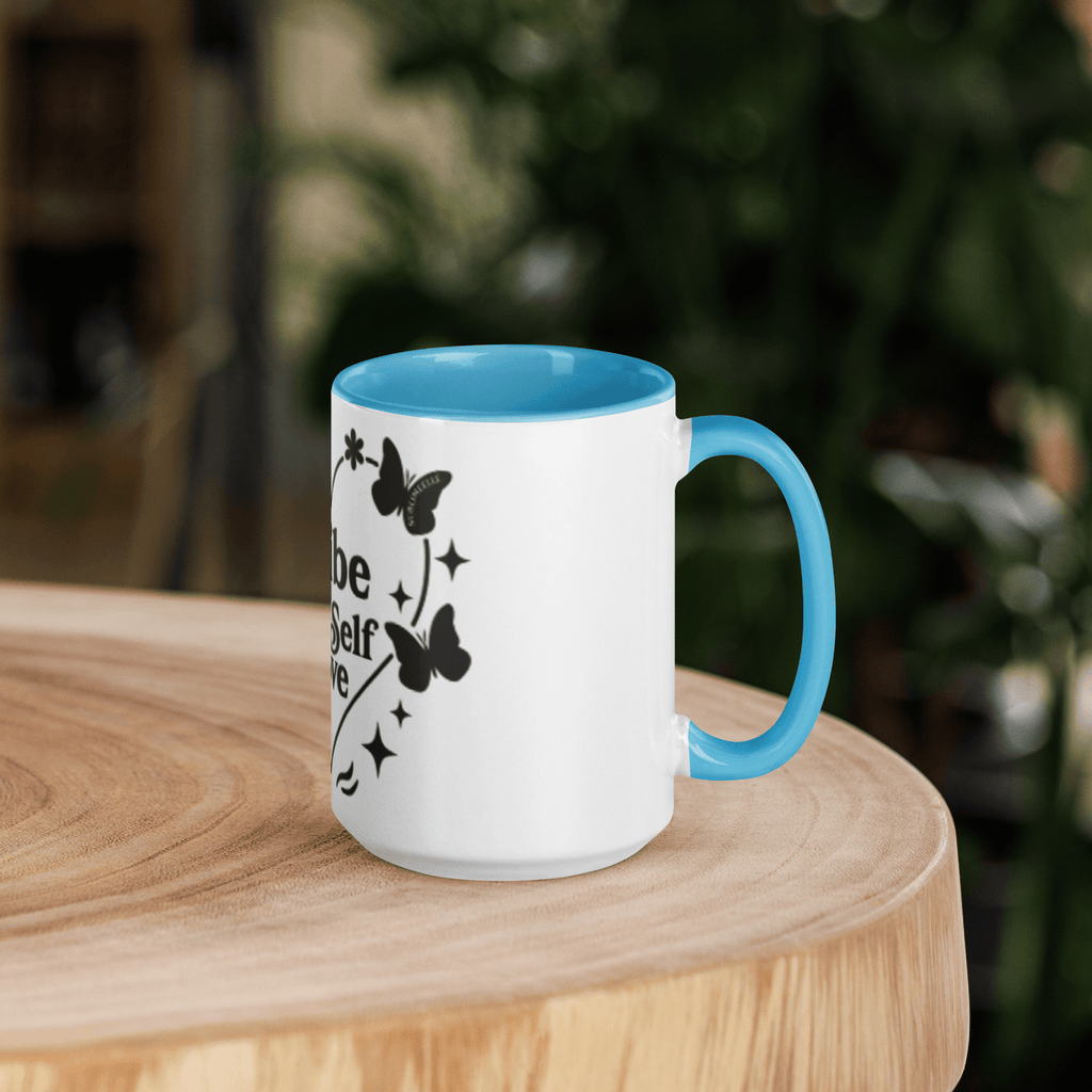 Blue Mug | Blue Interior | Self - Care Affirmation Cup - SublimeElle Self - Love