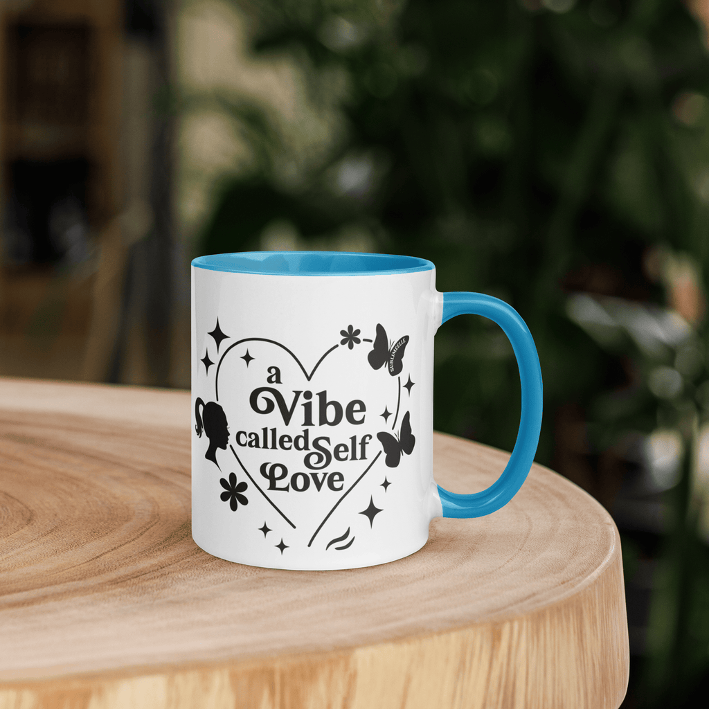 Blue Mug | Blue Interior | Self - Care Affirmation Cup - SublimeElle Self - Love