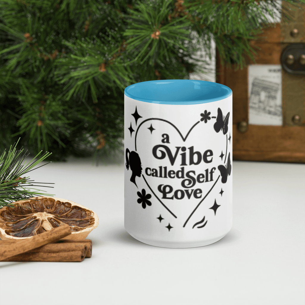 Blue Mug | Blue Interior | Self - Care Affirmation Cup - SublimeElle Self - Love