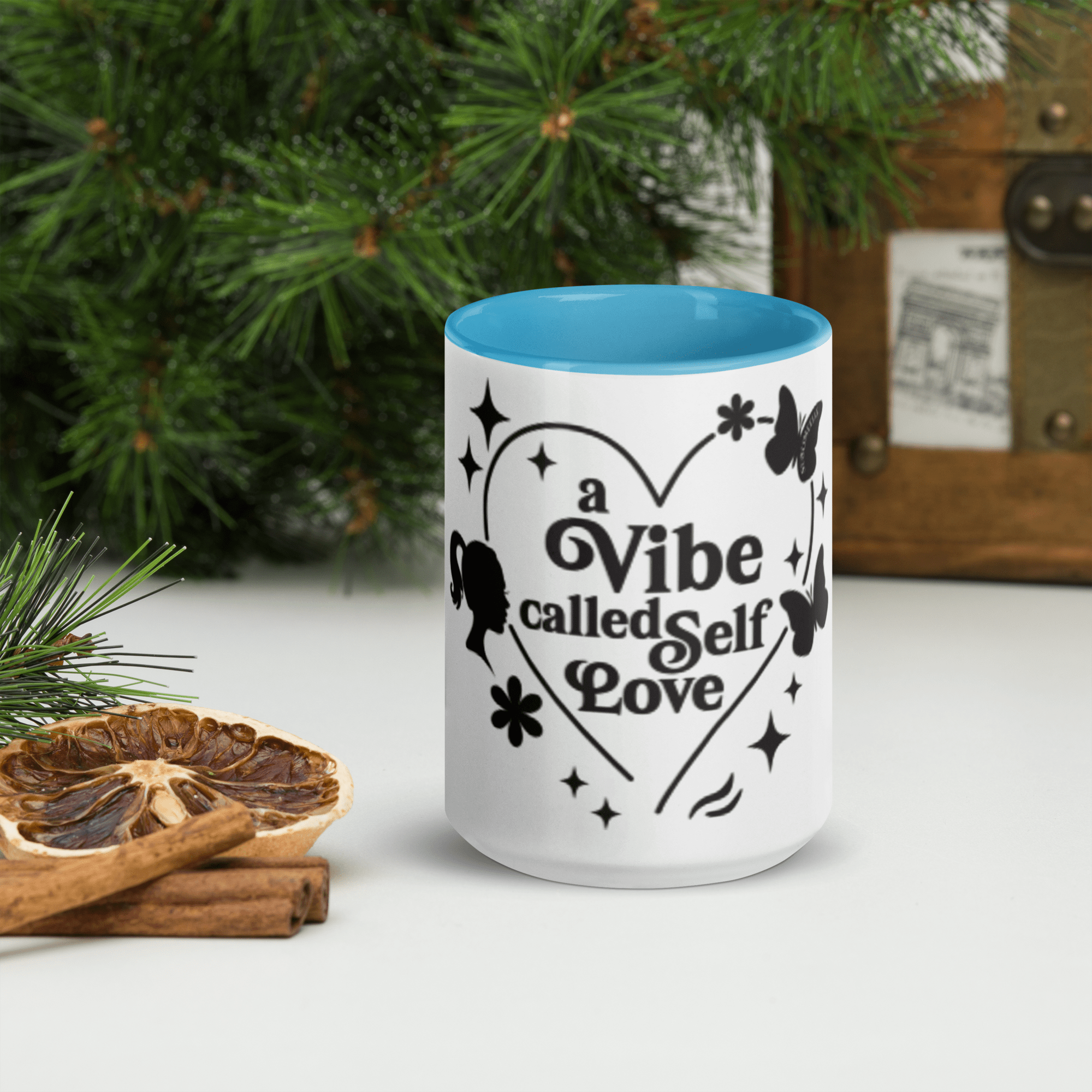 Blue Mug | Blue Interior | Self - Care Affirmation Cup - SublimeElle Self - Love