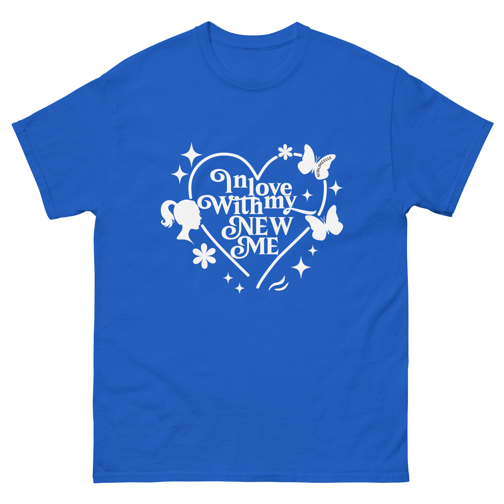 Blue T-Shirt Self - Love – Empowering Women’s Tee for Self Growth & Confidence - SublimeElle Self - Love