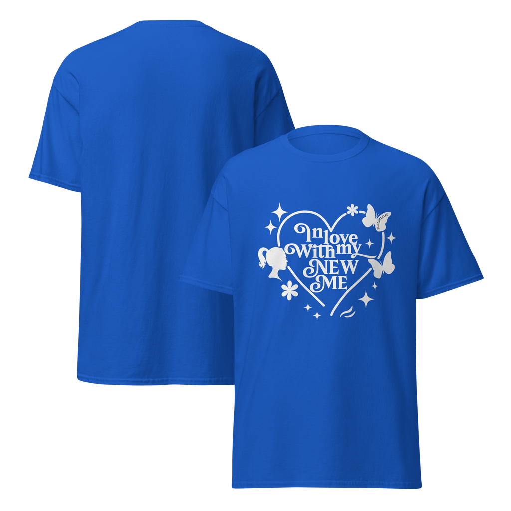 Blue T-Shirt Self - Love – Empowering Women’s Tee for Self Growth & Confidence - SublimeElle Self - Love