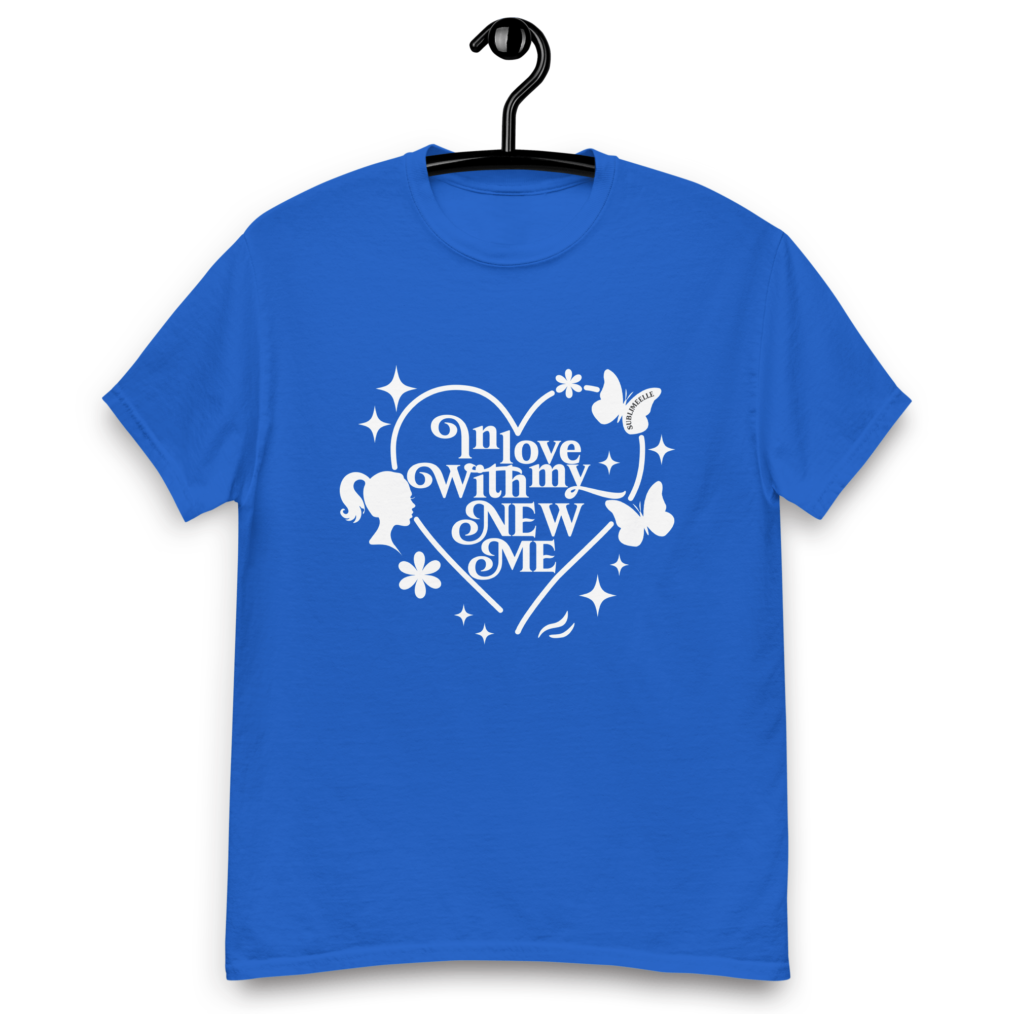 Blue T-Shirt Self - Love – Empowering Women’s Tee for Self Growth & Confidence - SublimeElle Self - Love