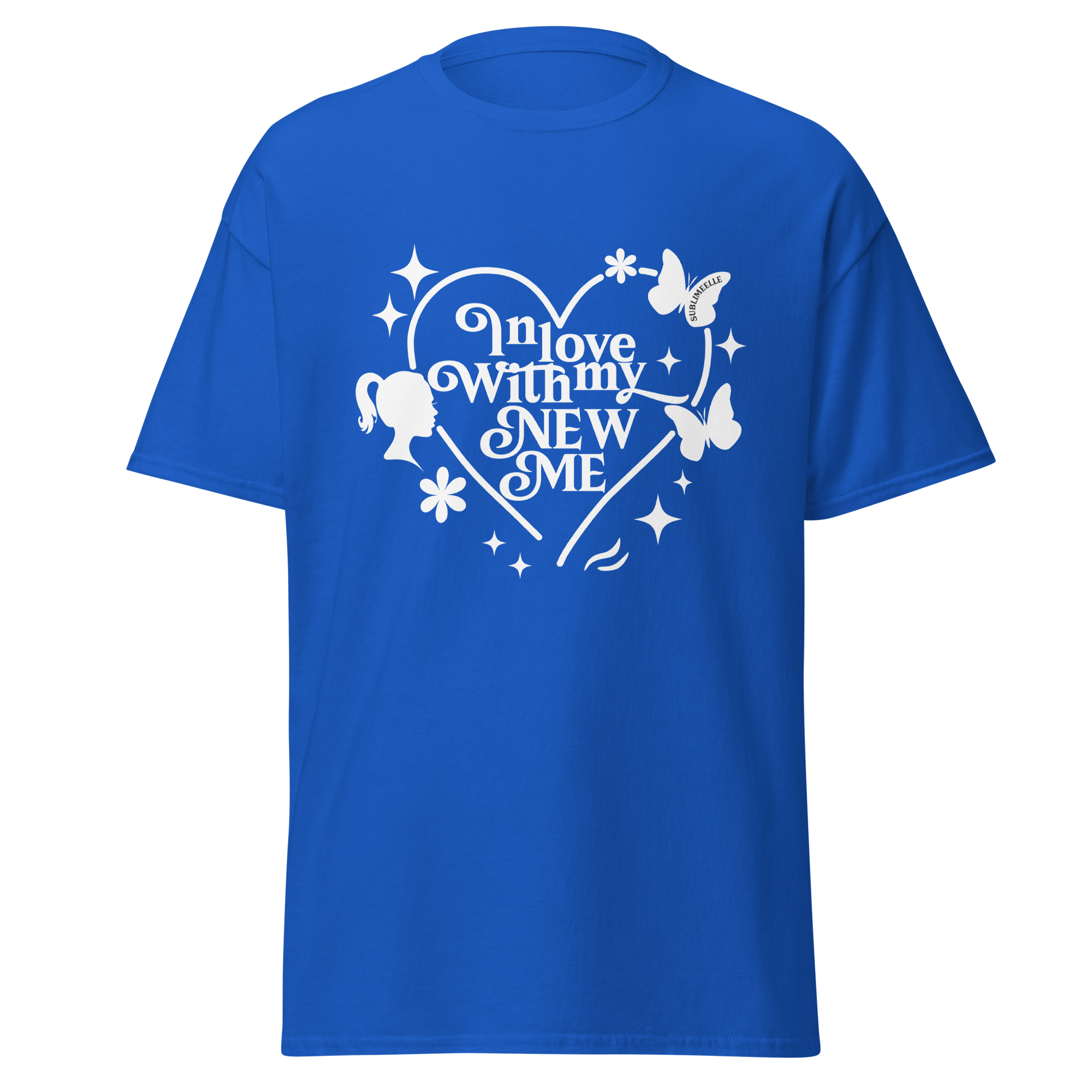 Blue T-Shirt Self - Love – Empowering Women’s Tee for Self Growth & Confidence - SublimeElle Self - Love