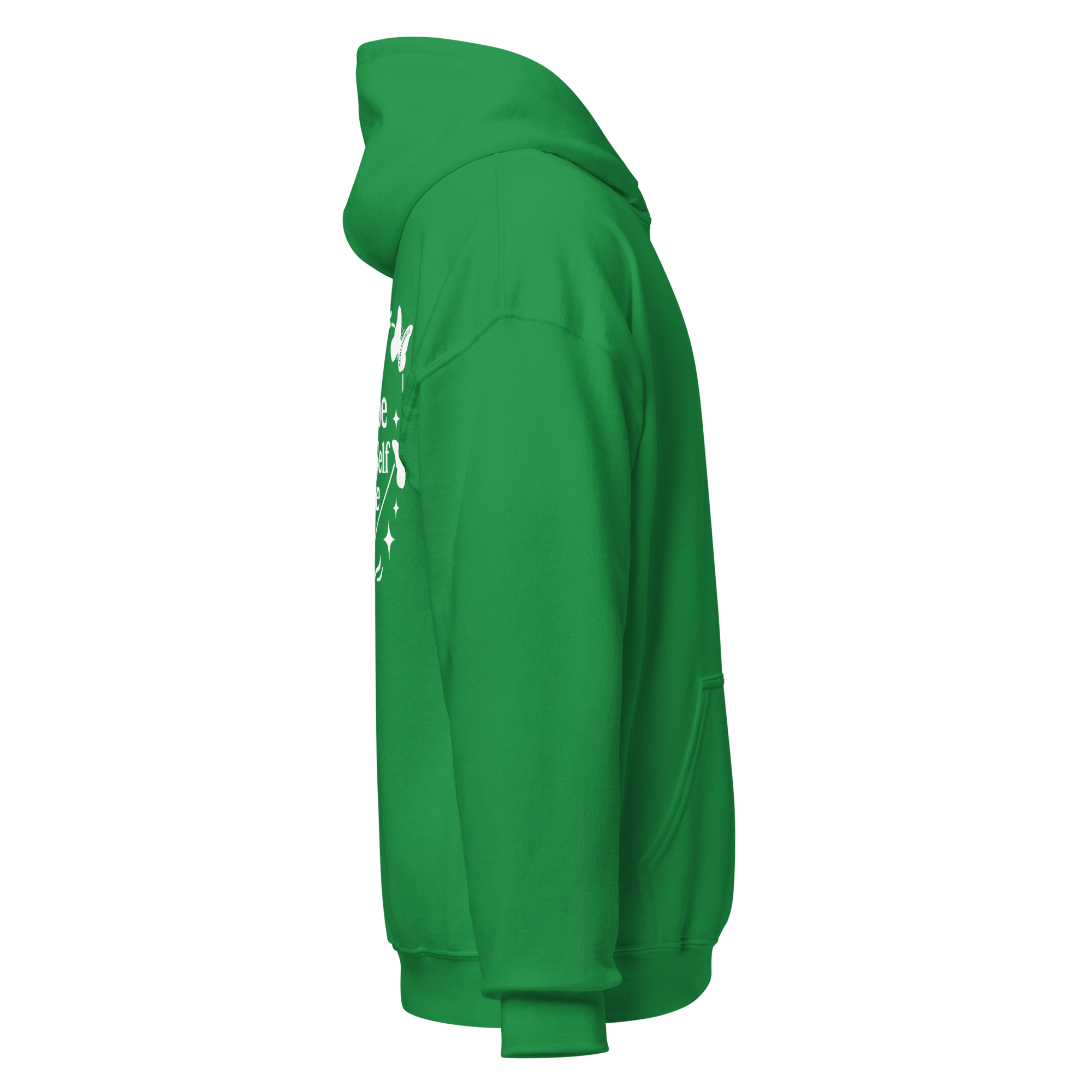 Green Hoodie Self - Love Message/ Inspirational Phrase Sweatshirt for Women - SublimeElle Self - Love