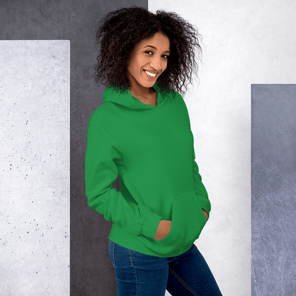 Green Hoodie Self - Love Message/ Inspirational Phrase Sweatshirt for Women - SublimeElle Self - Love