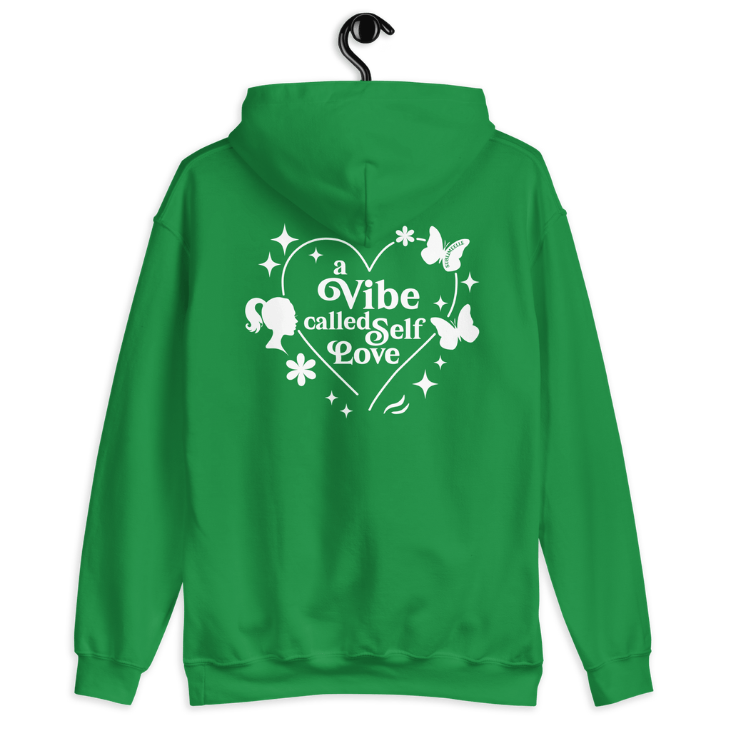 Green Hoodie Self - Love Message/ Inspirational Phrase Sweatshirt for Women - SublimeElle Self - Love
