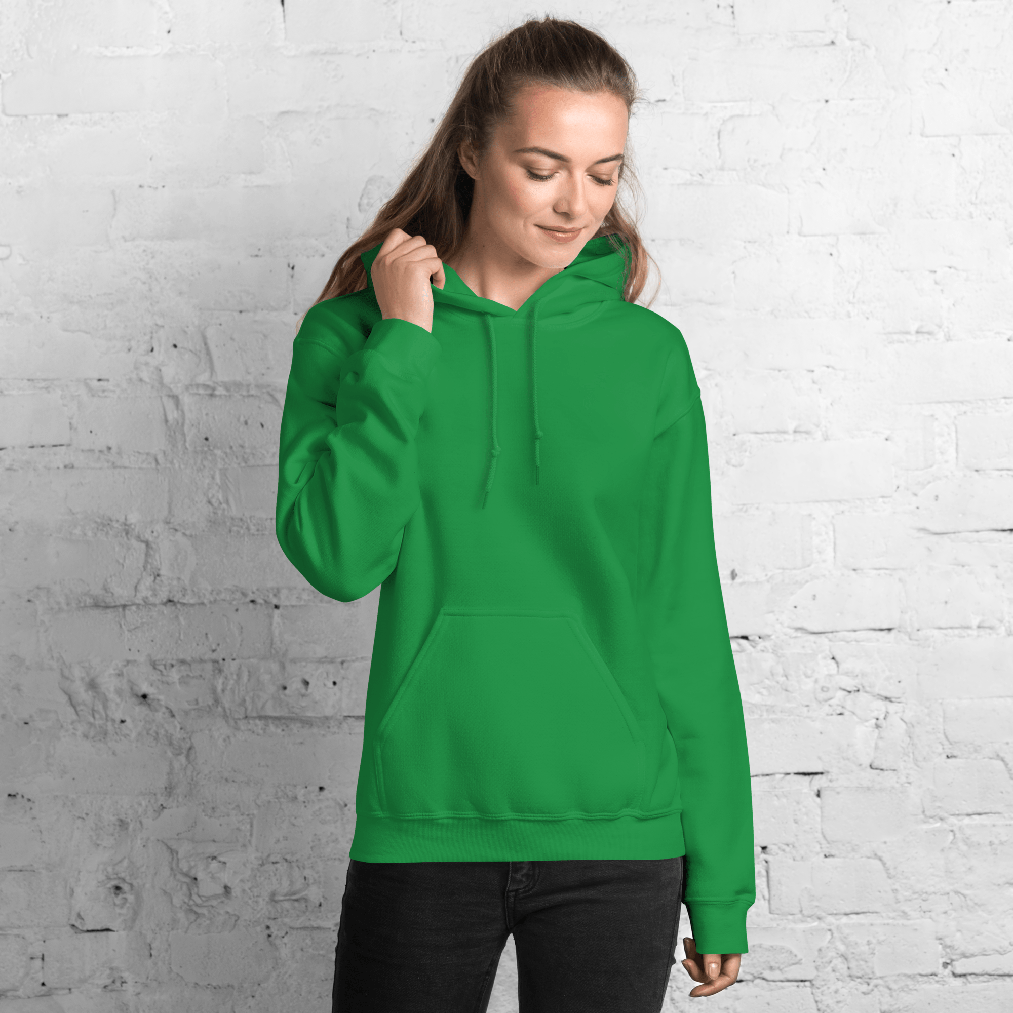 Green Hoodie Self - Love Message/ Inspirational Phrase Sweatshirt for Women - SublimeElle Self - Love
