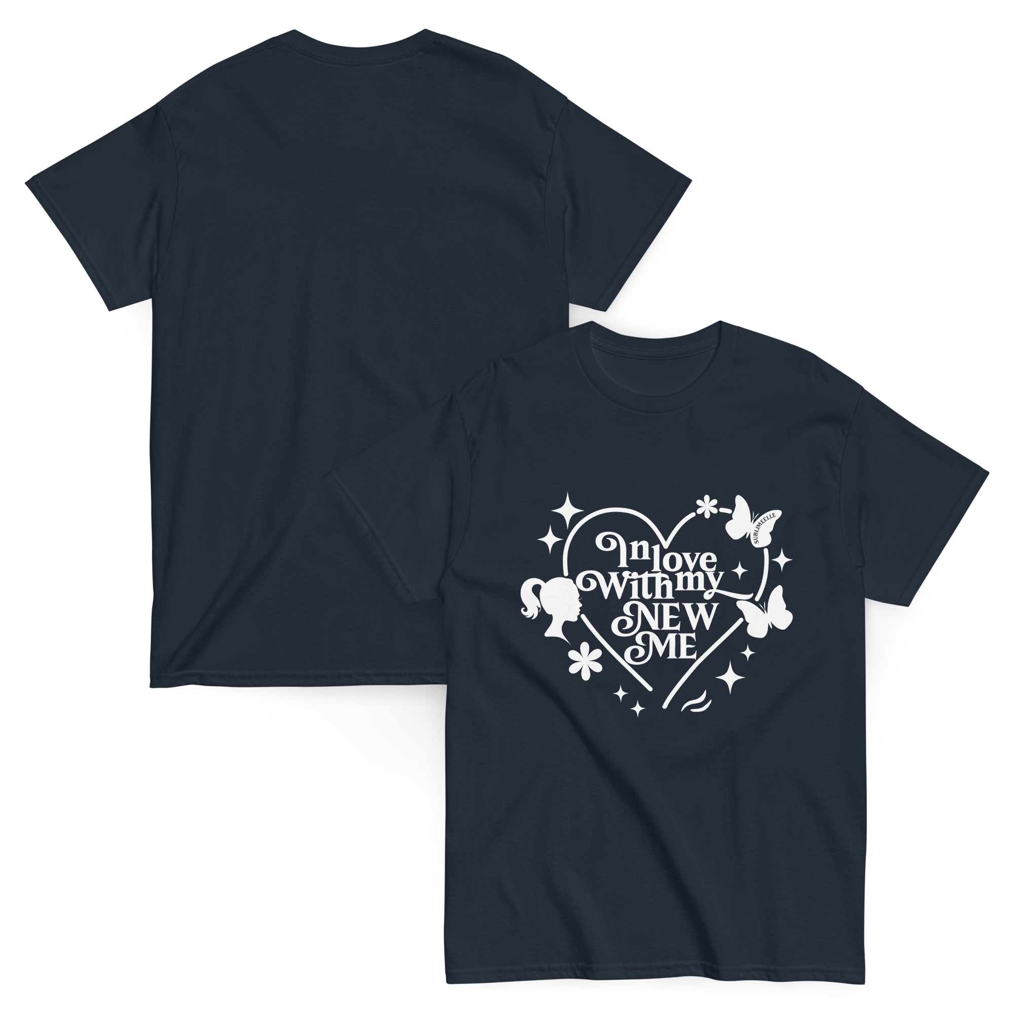Navy Blue T-Shirt – Self - Love, Empowerment & Personal Growth Tee - SublimeElle Self - Love