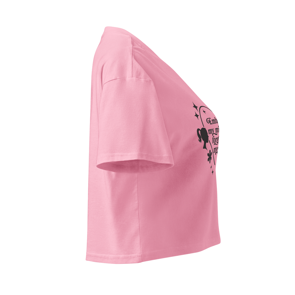 Pink Crop Top | Embracing Imperfection & Growth - Bubble Gum Pink - SublimeElle Self - Love