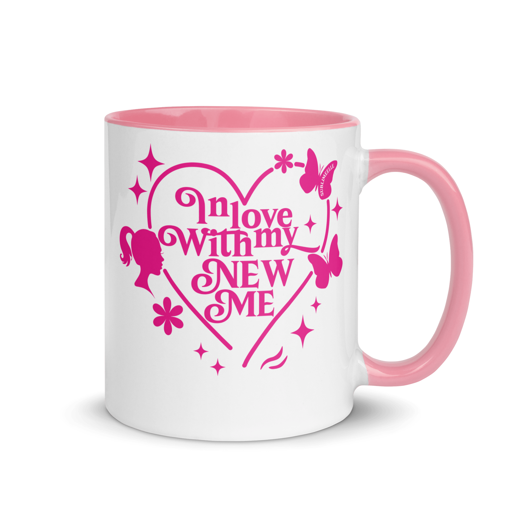 Pink Mug Ceramic Self - Love Gift for Women - SublimeElle Self - Love
