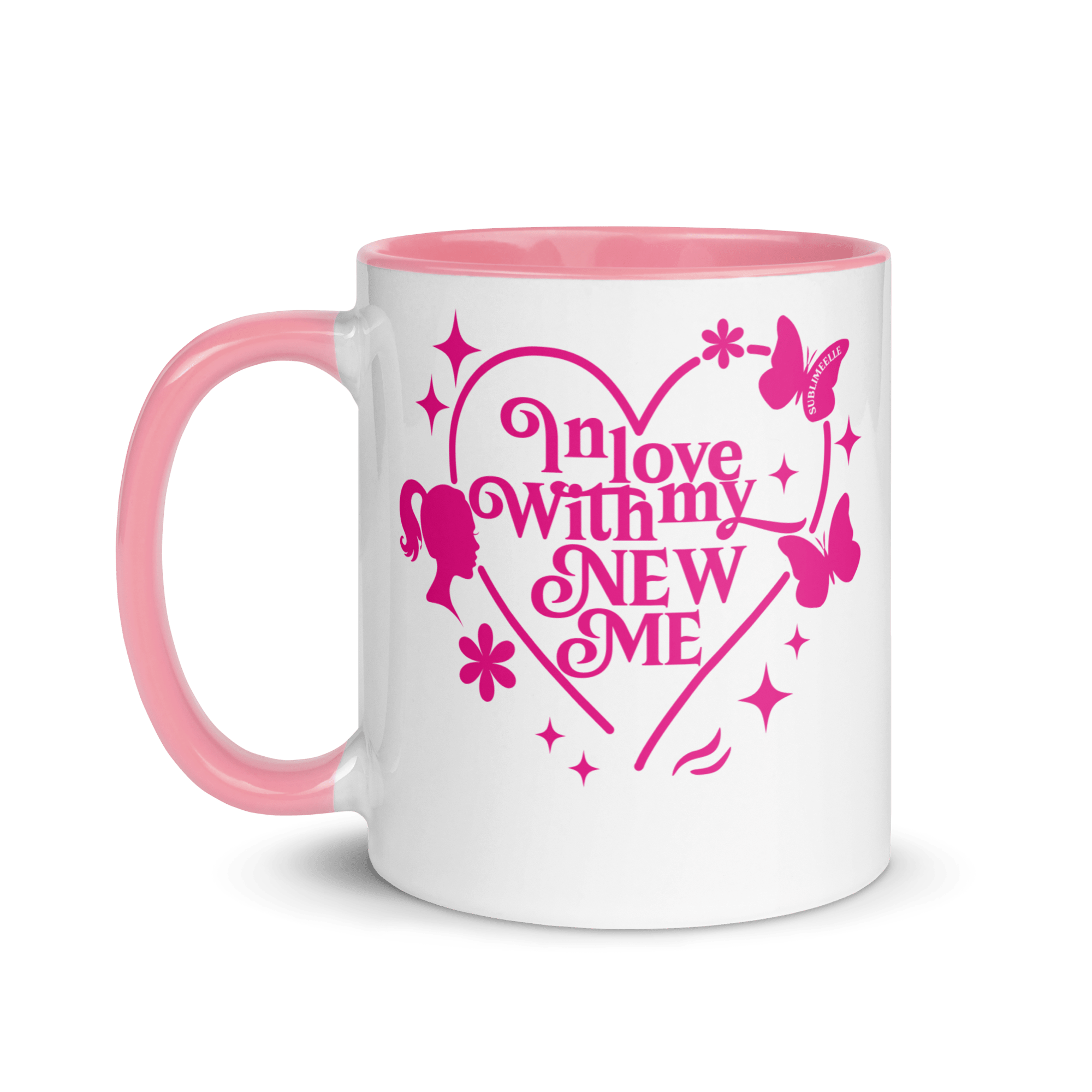 Pink Mug Ceramic Self - Love Gift for Women - SublimeElle Self - Love