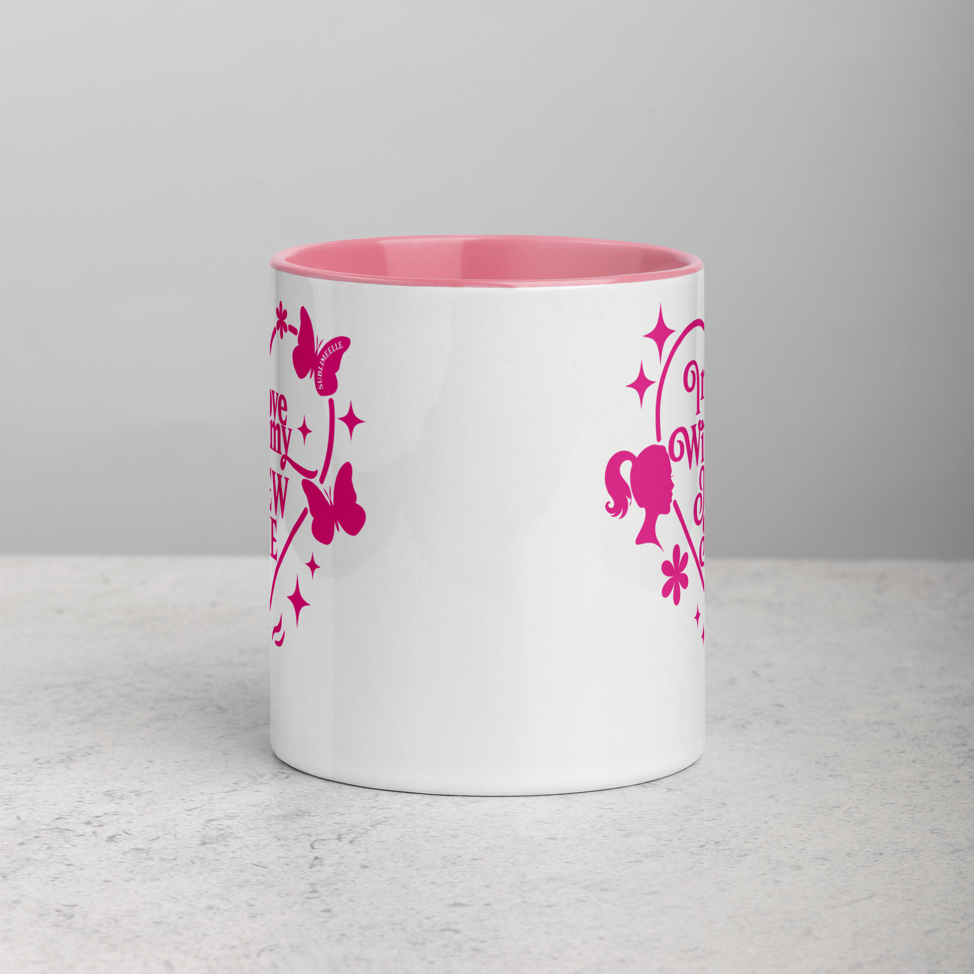 Pink Mug Ceramic Self - Love Gift for Women - SublimeElle Self - Love