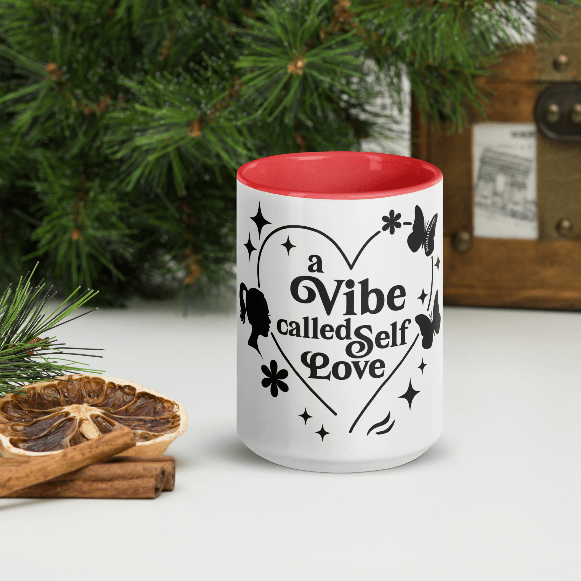 Red Mug Self - Love | A Vibe Called Self - Love | Affirmation Gift - SublimeElle Self - Love