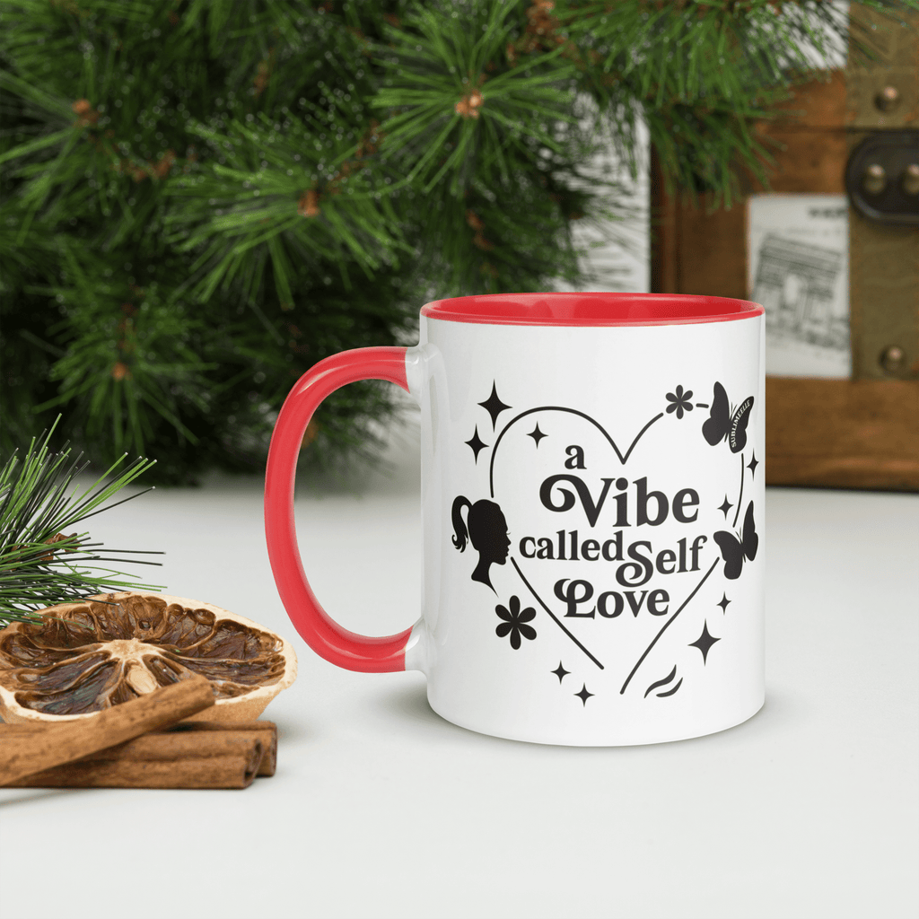 Red Mug Self - Love | A Vibe Called Self - Love | Affirmation Gift - SublimeElle Self - Love