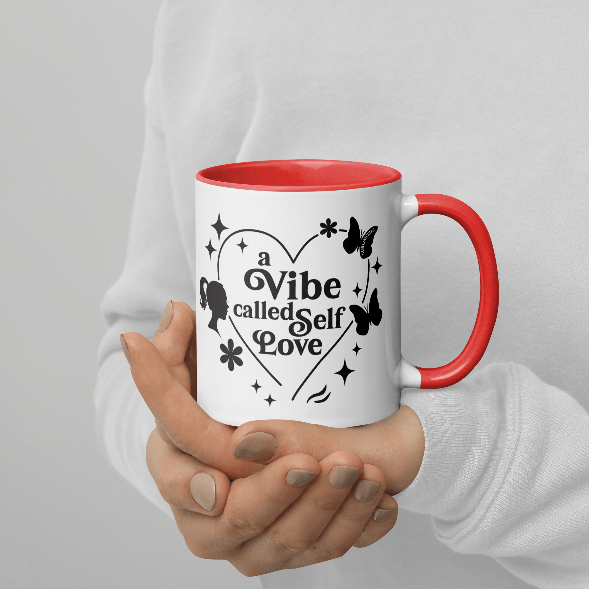 Red Mug Self - Love | A Vibe Called Self - Love | Affirmation Gift - SublimeElle Self - Love