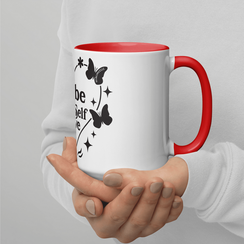 Red Mug Self - Love | A Vibe Called Self - Love | Affirmation Gift - SublimeElle Self - Love