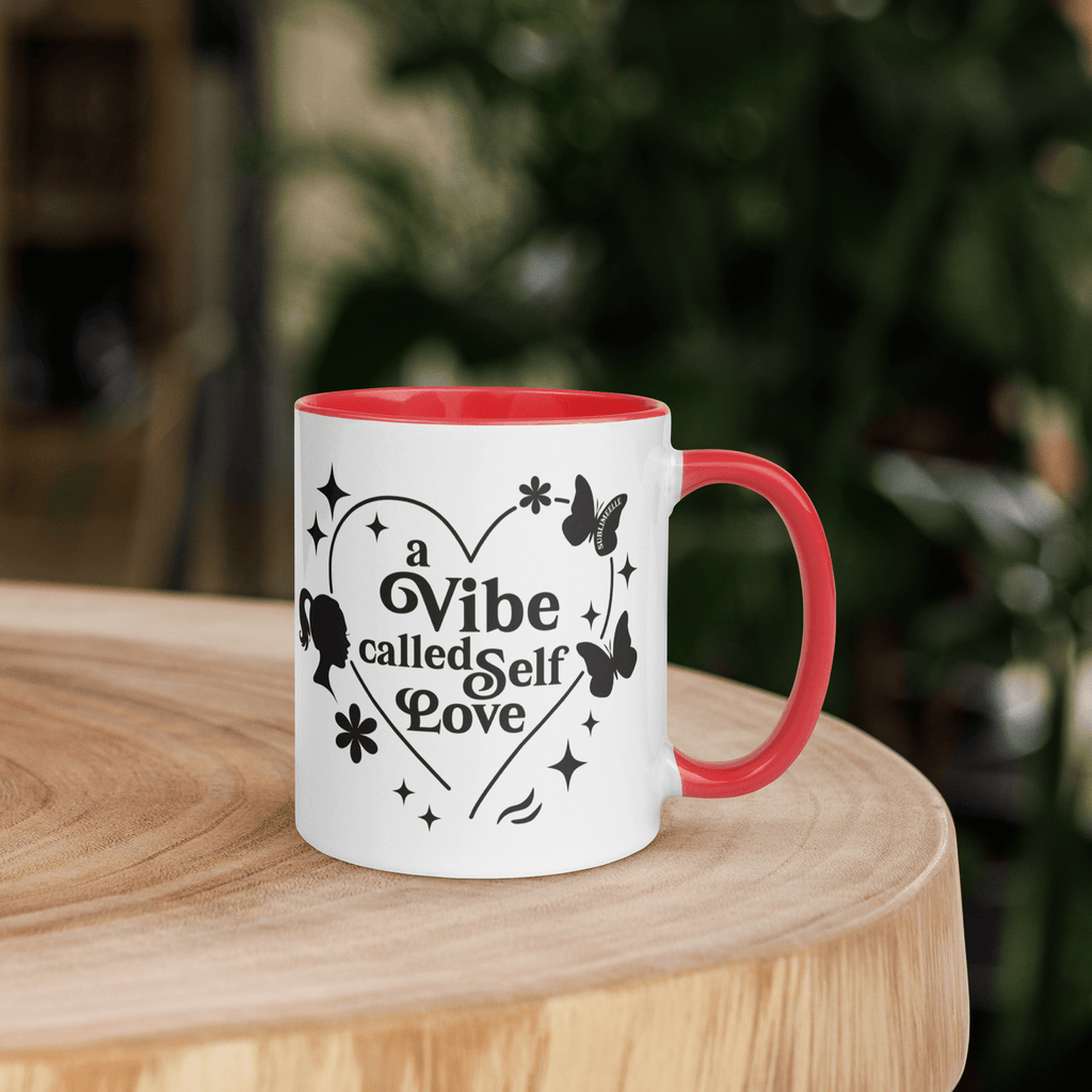 Red Mug Self - Love | A Vibe Called Self - Love | Affirmation Gift - SublimeElle Self - Love