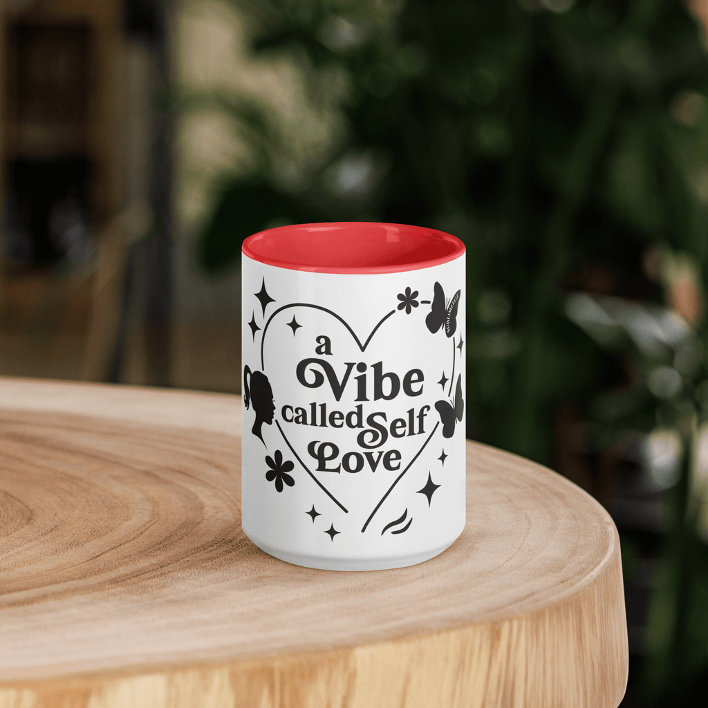 Red Mug Self - Love | A Vibe Called Self - Love | Affirmation Gift - SublimeElle Self - Love