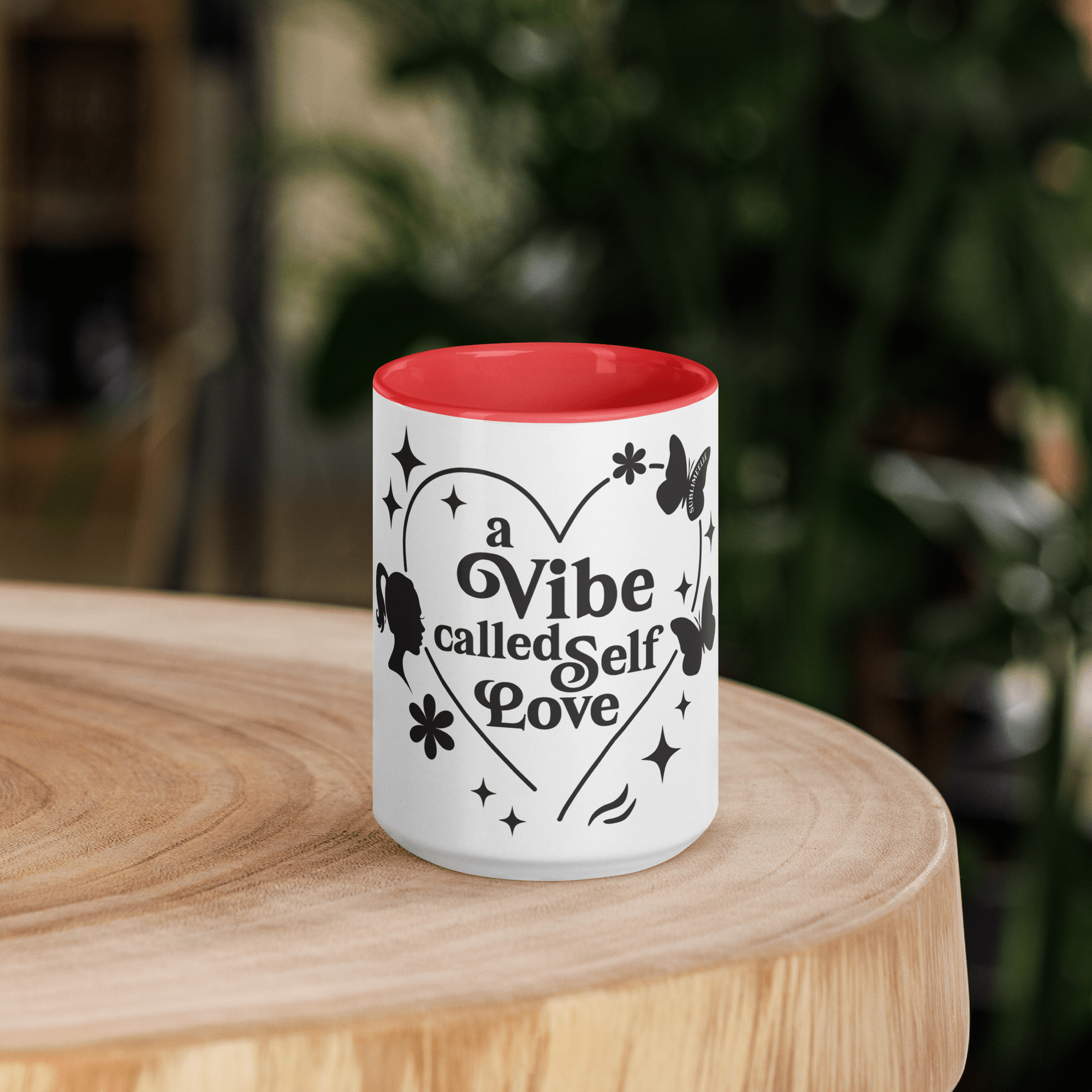 Red Mug Self - Love | A Vibe Called Self - Love | Affirmation Gift - SublimeElle Self - Love