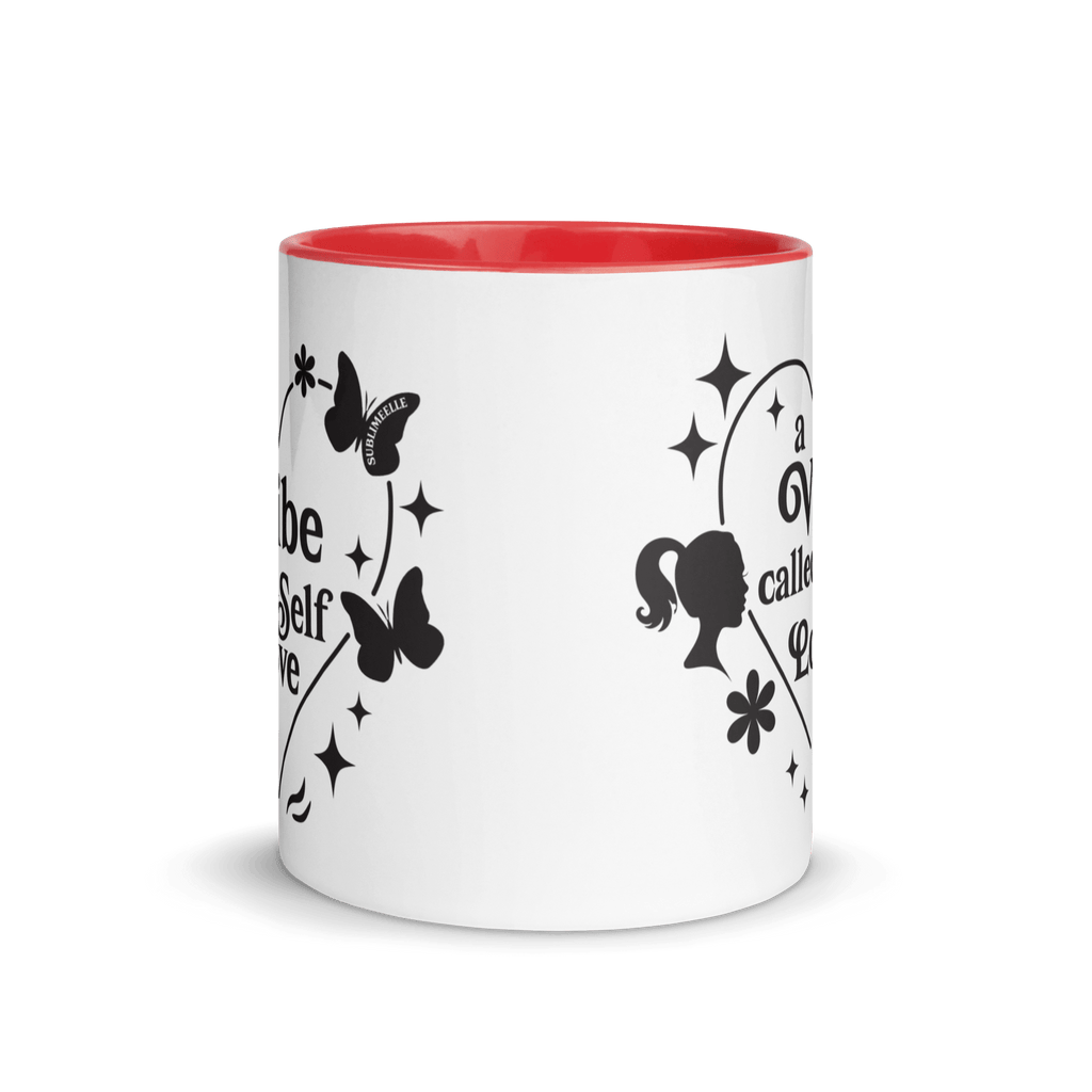 Red Mug Self - Love | A Vibe Called Self - Love | Affirmation Gift - SublimeElle Self - Love