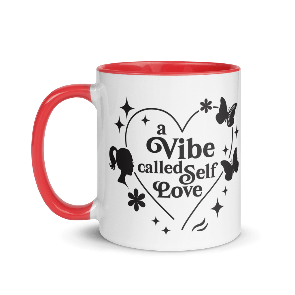 Red Mug Self - Love | A Vibe Called Self - Love | Affirmation Gift - SublimeElle Self - Love