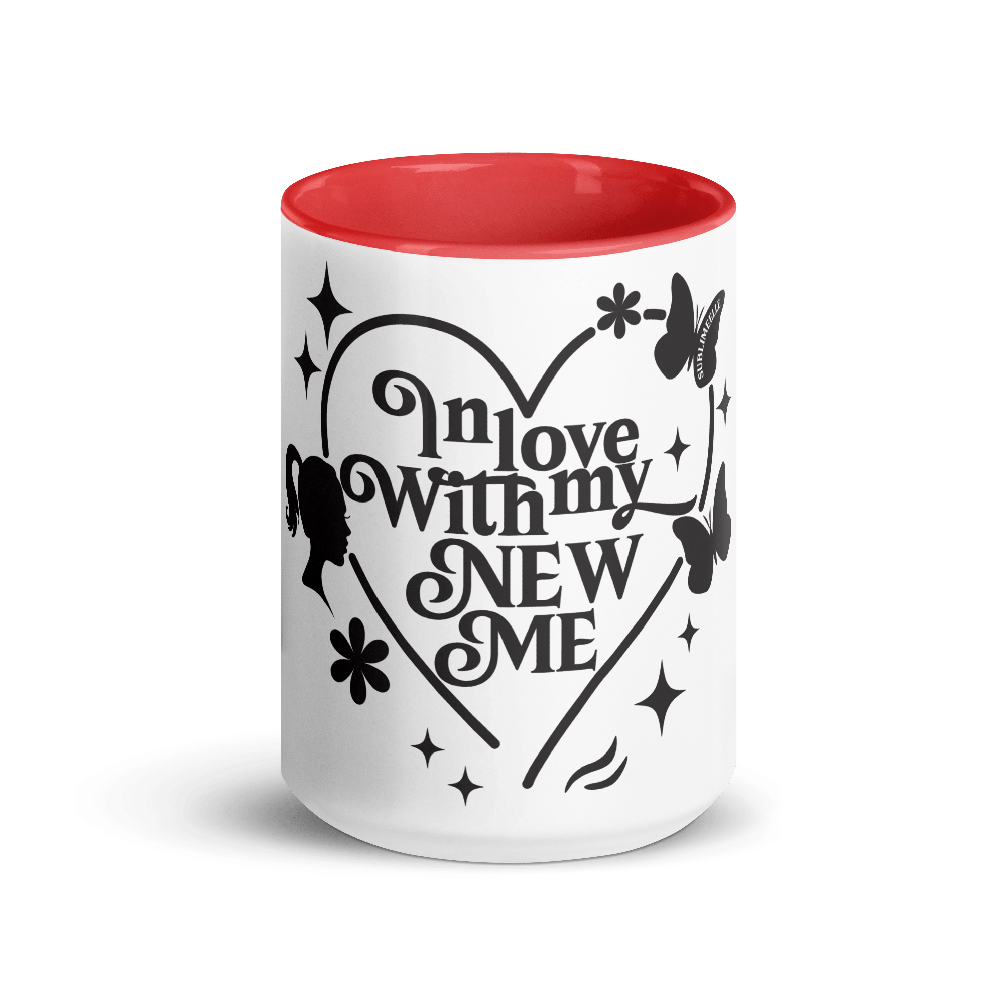 Red & White Mug Inspirational Self - Love Gift - SublimeElle Self - Love