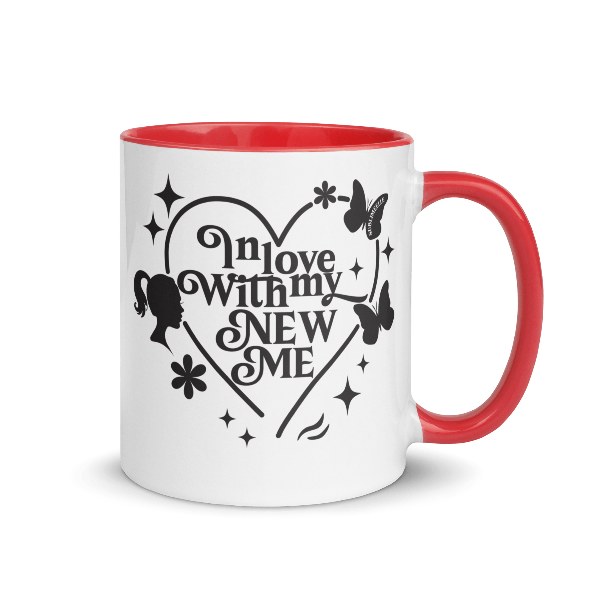 Red & White Mug Inspirational Self - Love Gift - SublimeElle Self - Love