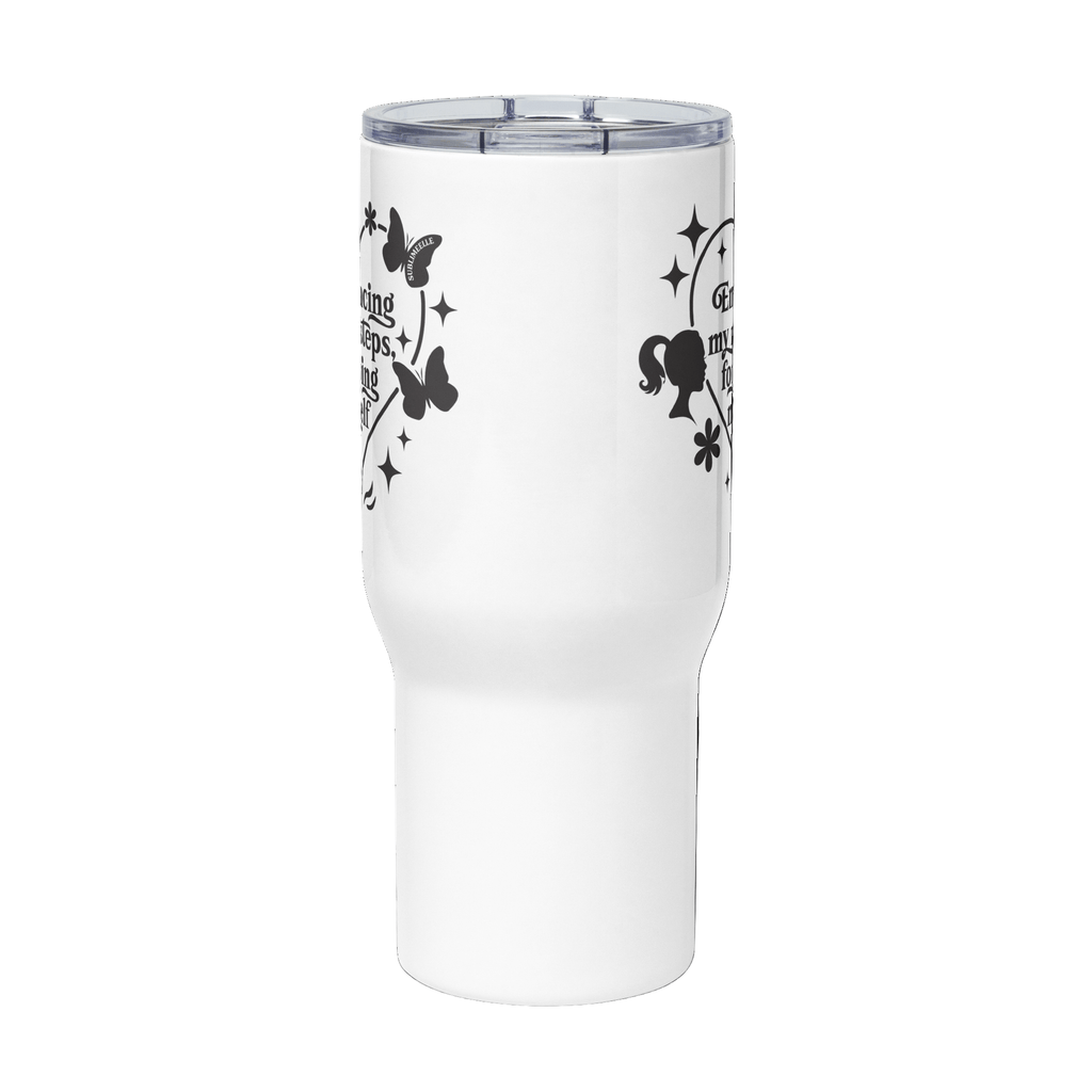 Self - Love Travel Mug With a Handle - Stainless Steel Travel Mug With for Women - SublimeElle Self - Love